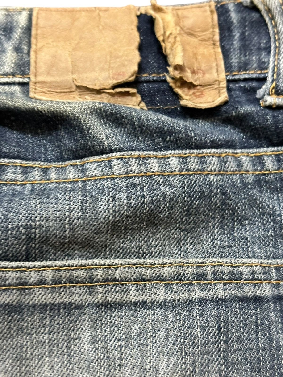 Beams Japan Vintage Beams Mudwash Ripped Distressed Denim Size US 35 - 7 Thumbnail