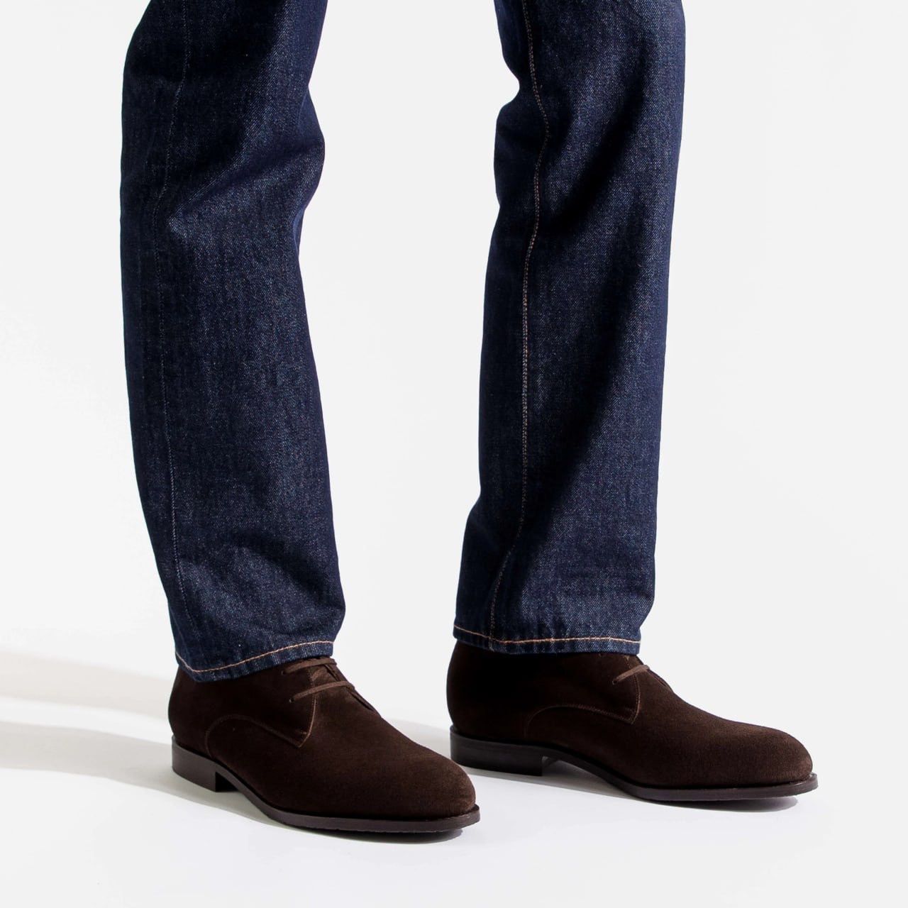 J.M. Weston J. M. Weston France Brown Suede Miles Chukka Desert Boots Size US 10 / EU 43 - 1 Thumbnail