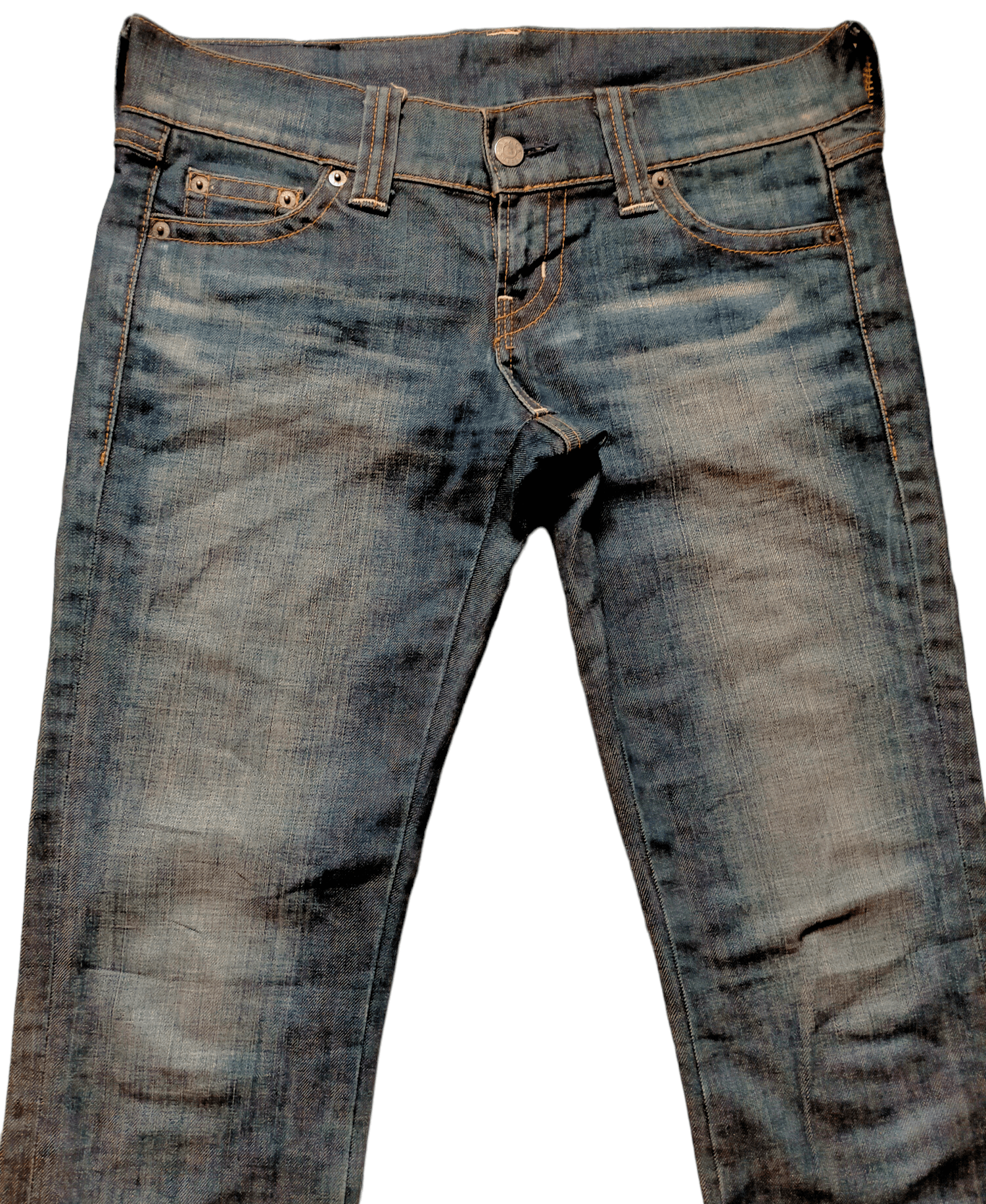 Japanese Brand Flare Jeans Black by Moussy Low Rise Boot cut Size 30" / US 8 / IT 44 - 2 Thumbnail