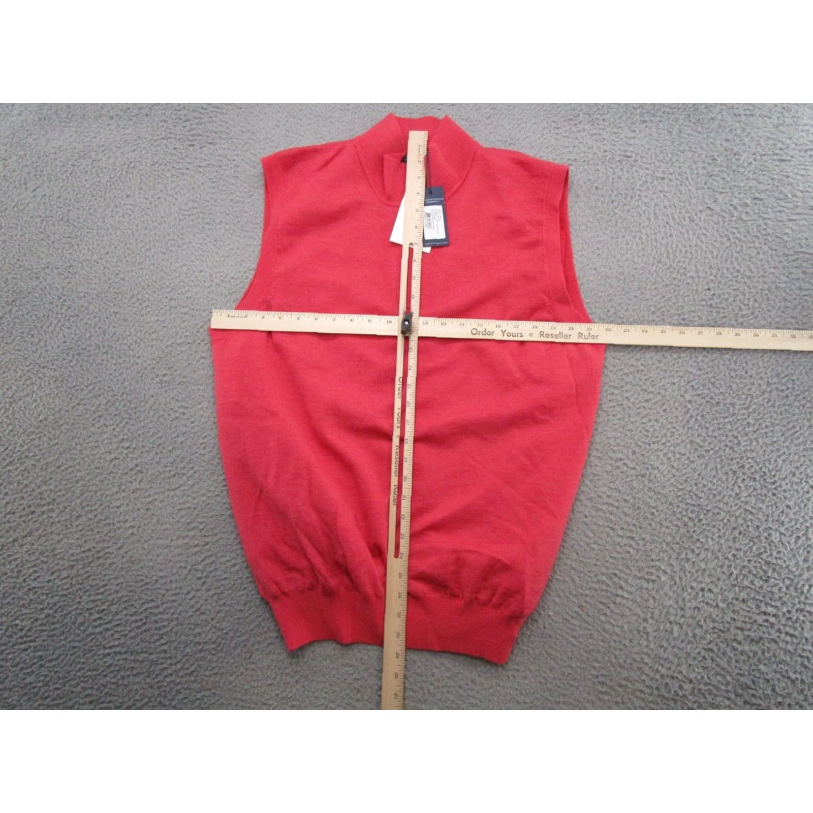 Vintage Fairway & Greene Vest Shirt Men L Lined Merino Wool 1/4 Zip Golf Coral 90s Nature N/A Size US L / EU 52-54 / 3 - 6 Thumbnail