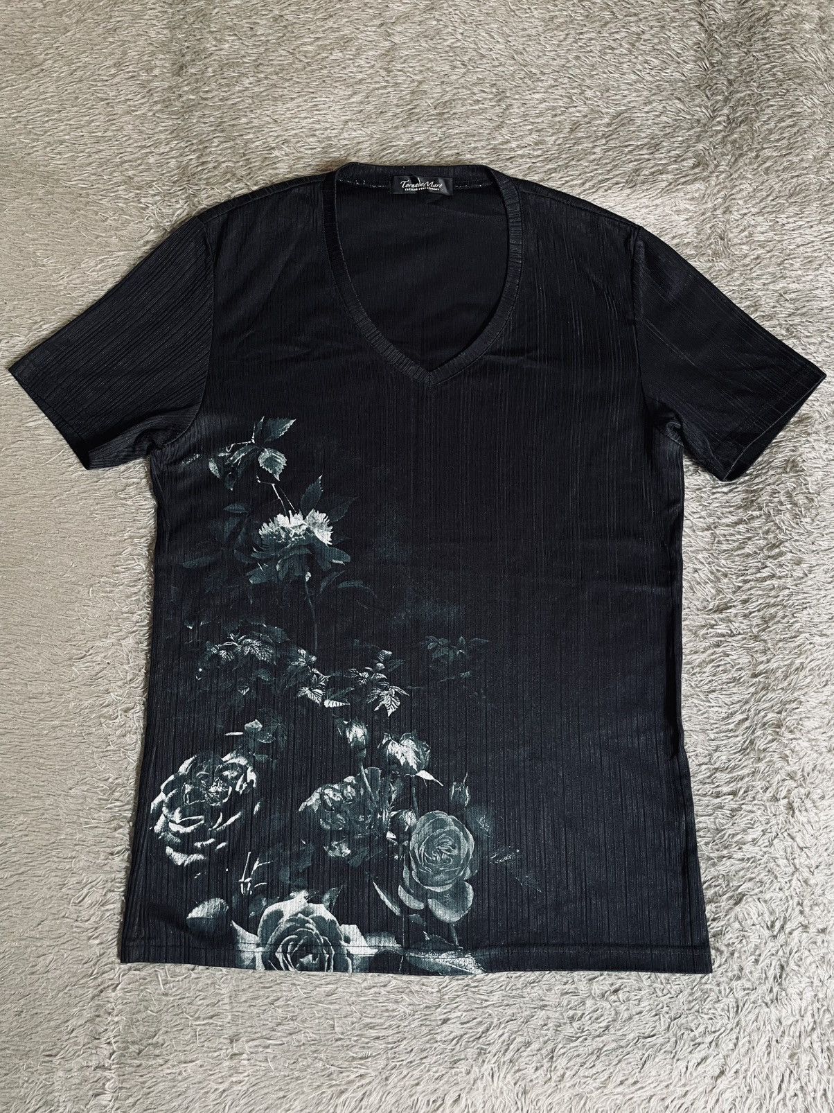 【archive】Y2K TORNADO MART flower shirts Y2k Tornado Mart flower printed tee