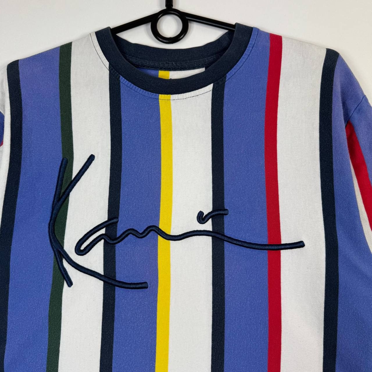Karl Kani Karl Kani Multicolor Vertical Stripe T-Shirt Mens Size M Size US M / EU 48-50 / 2 - 2 Thumbnail
