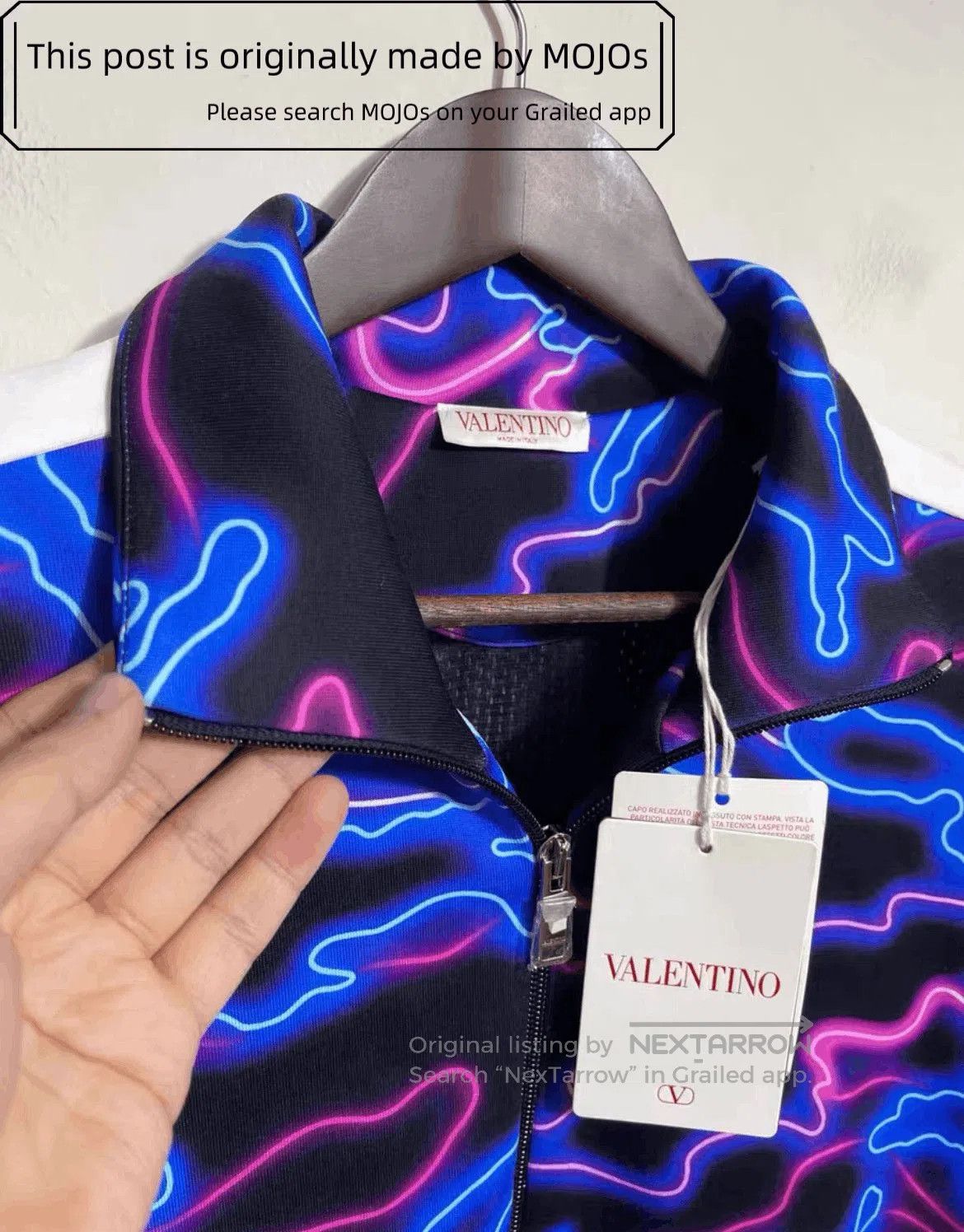Valentino Valentino Neon Camo Sports Jacket. Size US L / EU 52-54 / 3 - 3 Thumbnail
