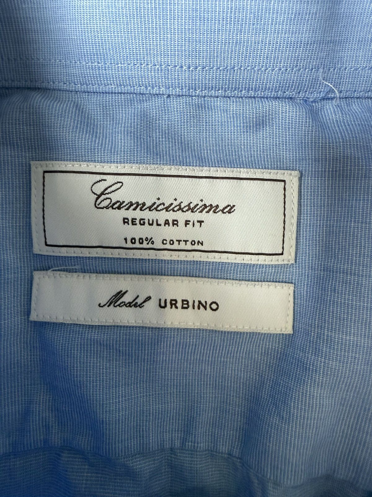 Designer Camicissima Urbino Made in Italy Button Up Shirt Size US L / EU 52-54 / 3 - 3 Thumbnail