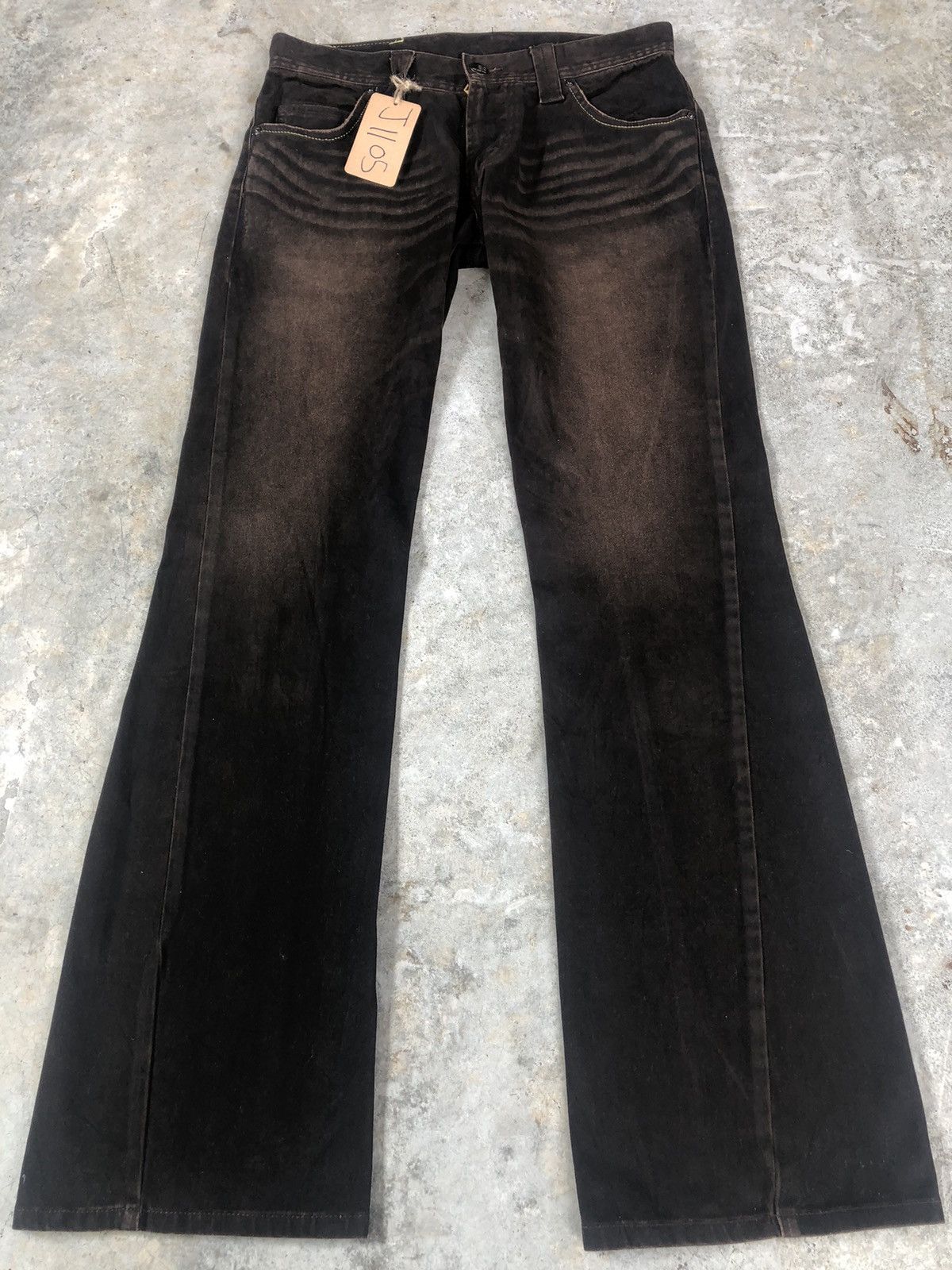 Lee Japanese Lee Flared Jeans Distressed Jeans Suede Size US 32 / EU 48 - 1 Thumbnail