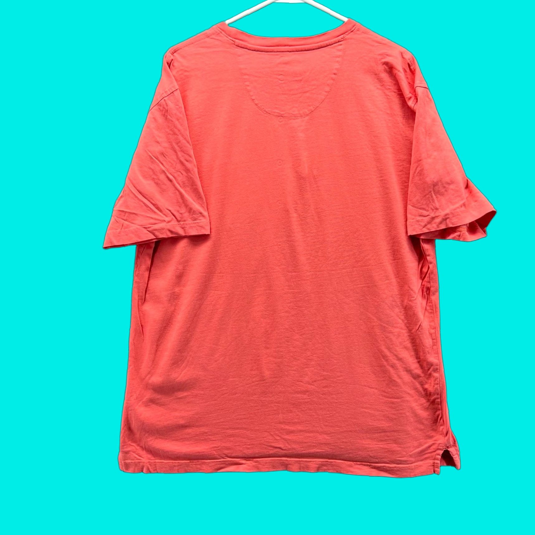 Vintage Greg Norman Shirt Mens XL Peach Crewneck Pocket Tee Shark Cotton Extra Large Size US XL / EU 56 / 4 - 1 Thumbnail