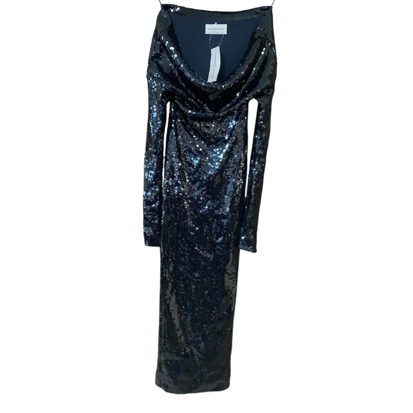 Alexandre Vauthier ALEXANDRE VAUTHIER Couture Edit Dress Black Sequin Size 36 US Small NWT $1,380 Size XS / US 0-2 / IT 36-38 - 6 Thumbnail
