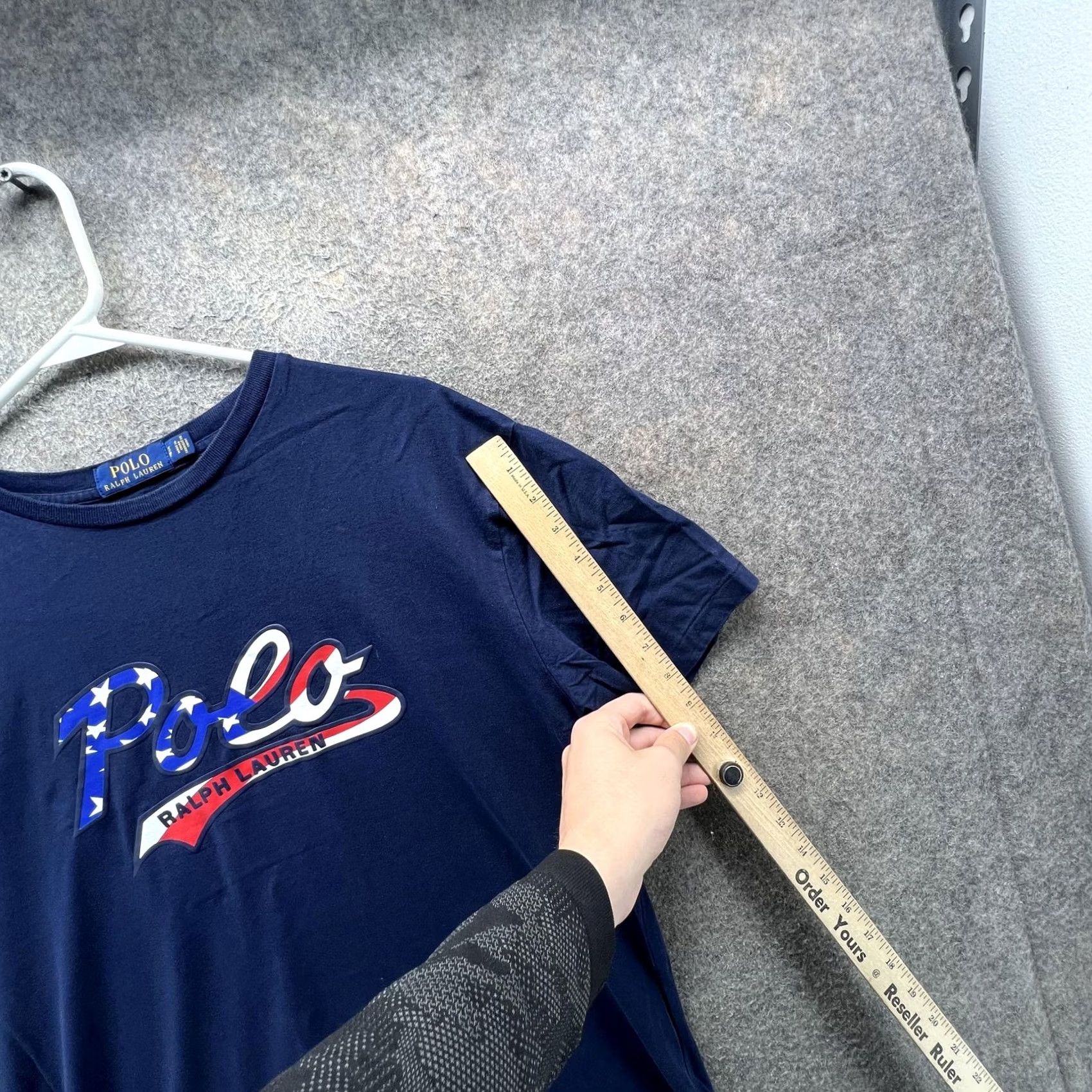 Polo Ralph Lauren Polo Ralph Lauren Shirt Mens S Blue Polo Logo Flag Graphic Tee Patriotic Size US S / EU 44-46 / 1 - 4 Thumbnail