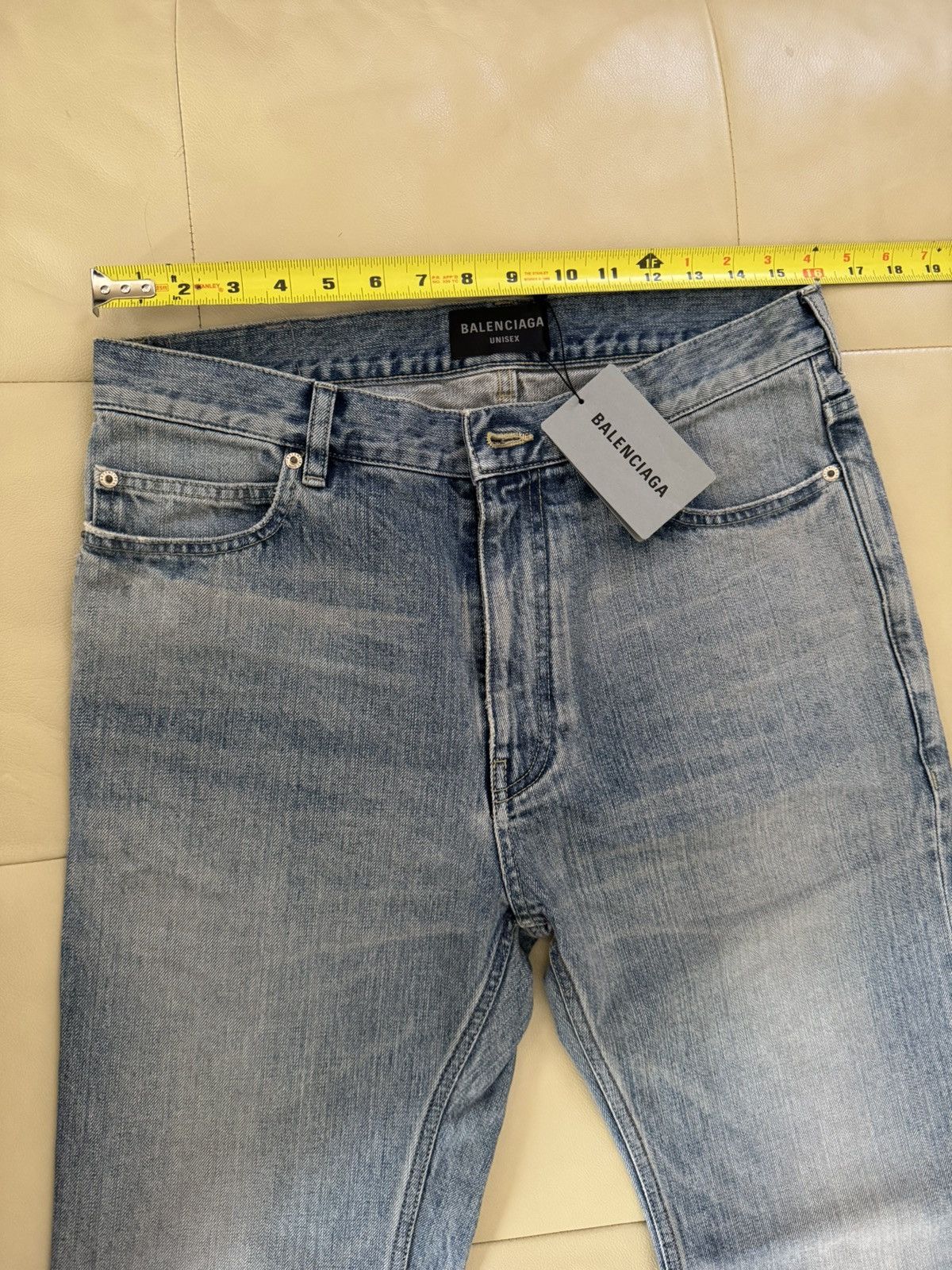 Balenciaga Balenciaga Flared Denim Jeans in Outback Blue BNWT S Size US 31 - 4 Thumbnail