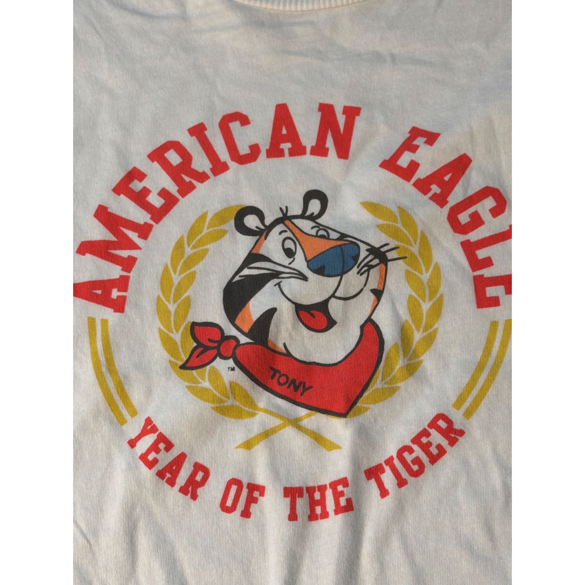 American Eagle Outfitters Kelloggs X American Eagle Year Of Tiger Tony Long Sleeve Shi Size XXS / US 00 / IT 34 - 2 Thumbnail