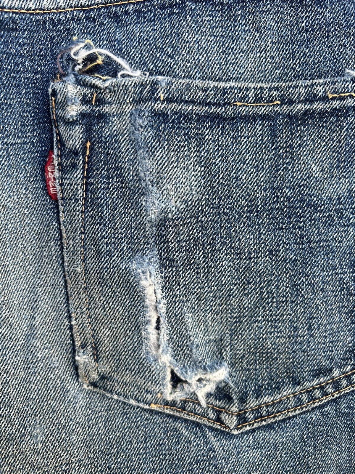 Kapital Thrashed Vintage Denime Selvedge Denim Jeans Size US 29 - 15 Thumbnail