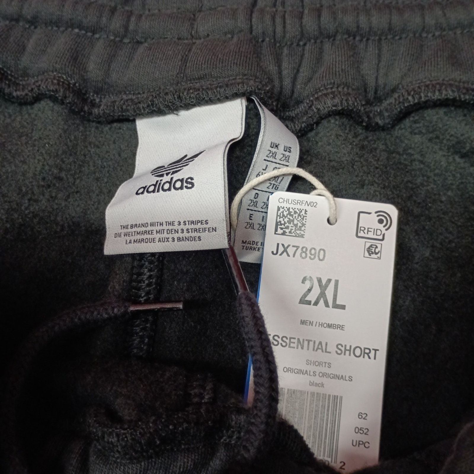 Adidas Adidas Essential Shorts Men’s Size 2XL Black Zip Pockets NWT Size US 38 / EU 54 - 4 Thumbnail
