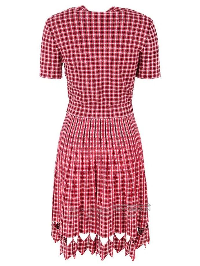 Fendi Fendi Plaid Cutout Dress Size XS / US 0-2 / IT 36-38 - 2 Thumbnail