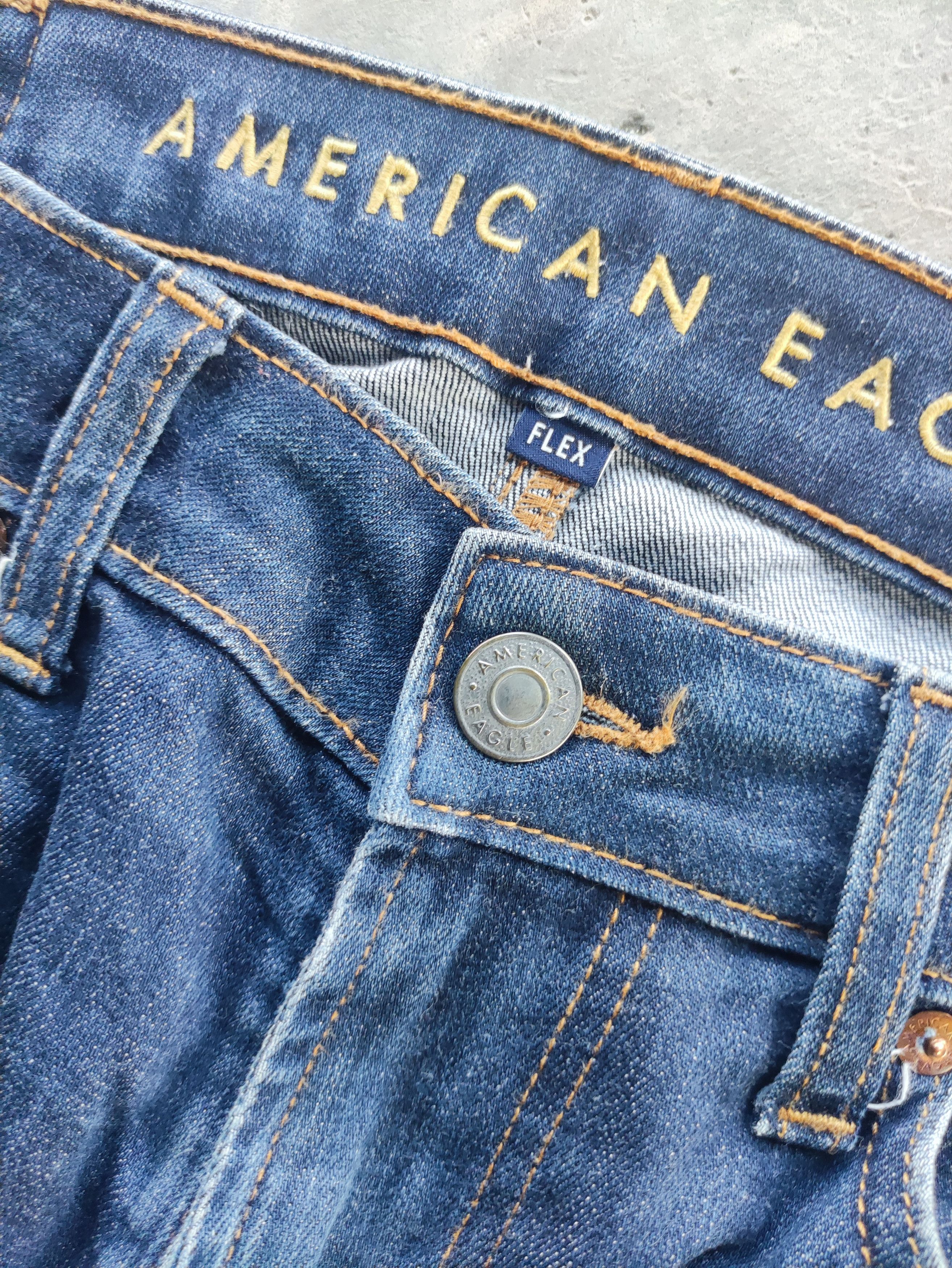 American Eagle Outfitters Vintage American Eagle Distress Denim Faded Pants Size US 33 - 5 Thumbnail