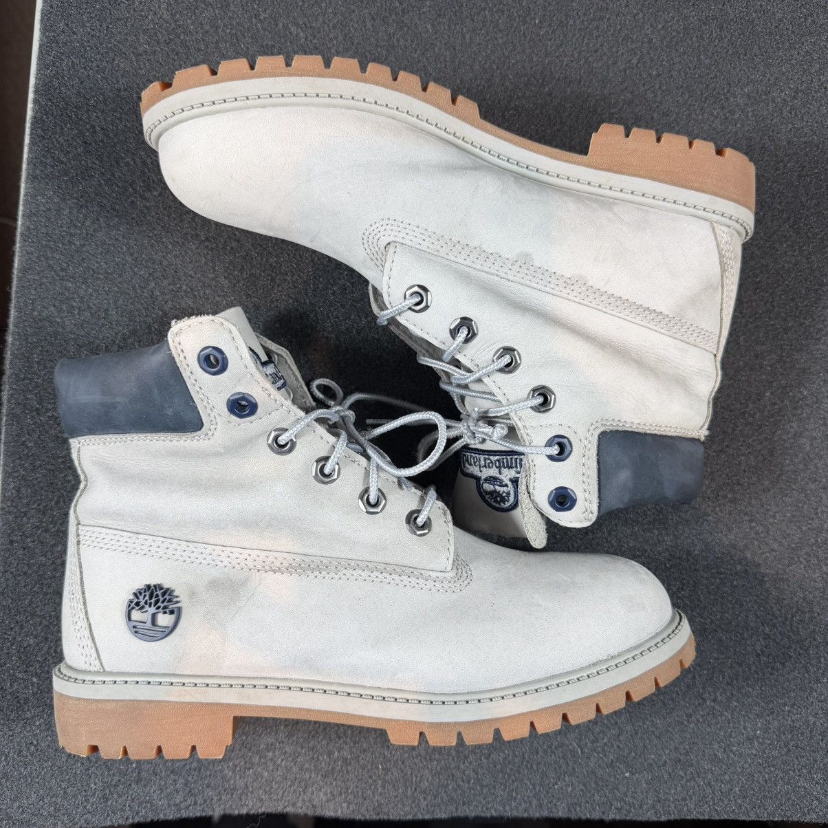 Timberland Timberland 6" Premium Bone Ivory Cream Waterproof Boot Size US 6 / EU 39 - 4 Thumbnail