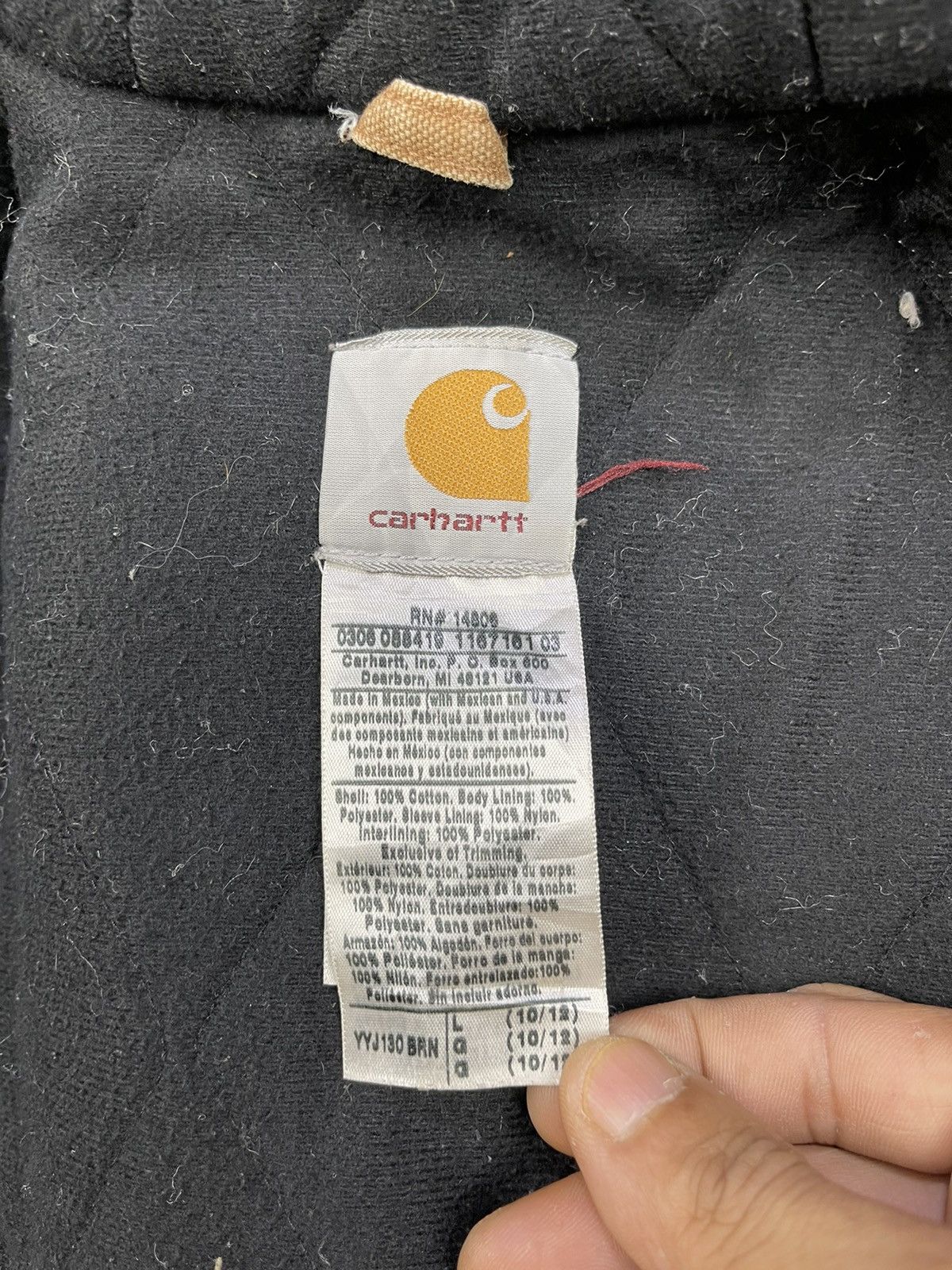 Carhartt Vtg Carhartt YYJ130 BRN Insulated Hooded Jackets Size S / US 4 / IT 40 - 15 Thumbnail