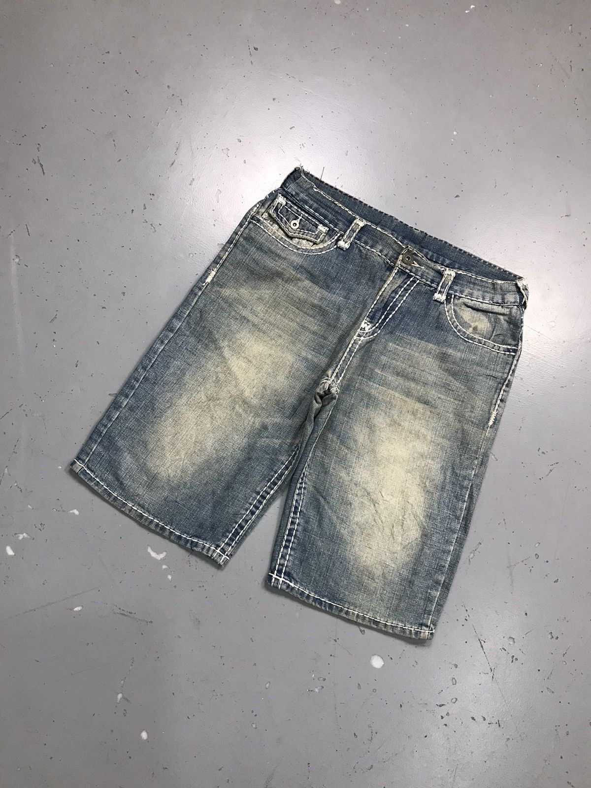 Designer × Vintage Vintage hip hop Joey super T faded denim short Size US 32 / EU 48 - 3 Thumbnail