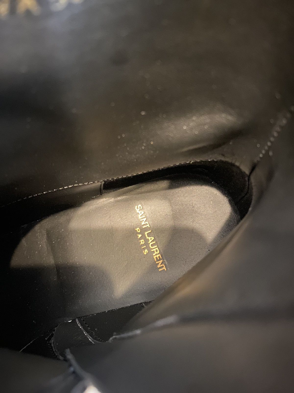 Anthony Vaccarello × Saint Laurent Paris × Yves Saint Laurent 🚬 [BIG SALE] Saint Laurent suede black biker boots Size US 7 / IT 37 - 7 Thumbnail