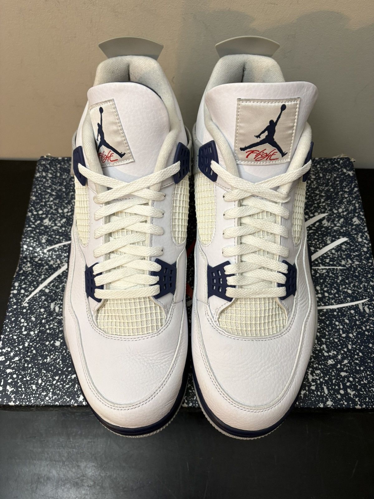Jordan Brand Nike Jordan 4 Retro Midnight Navy Size US 15 / EU 48 - 2 Thumbnail