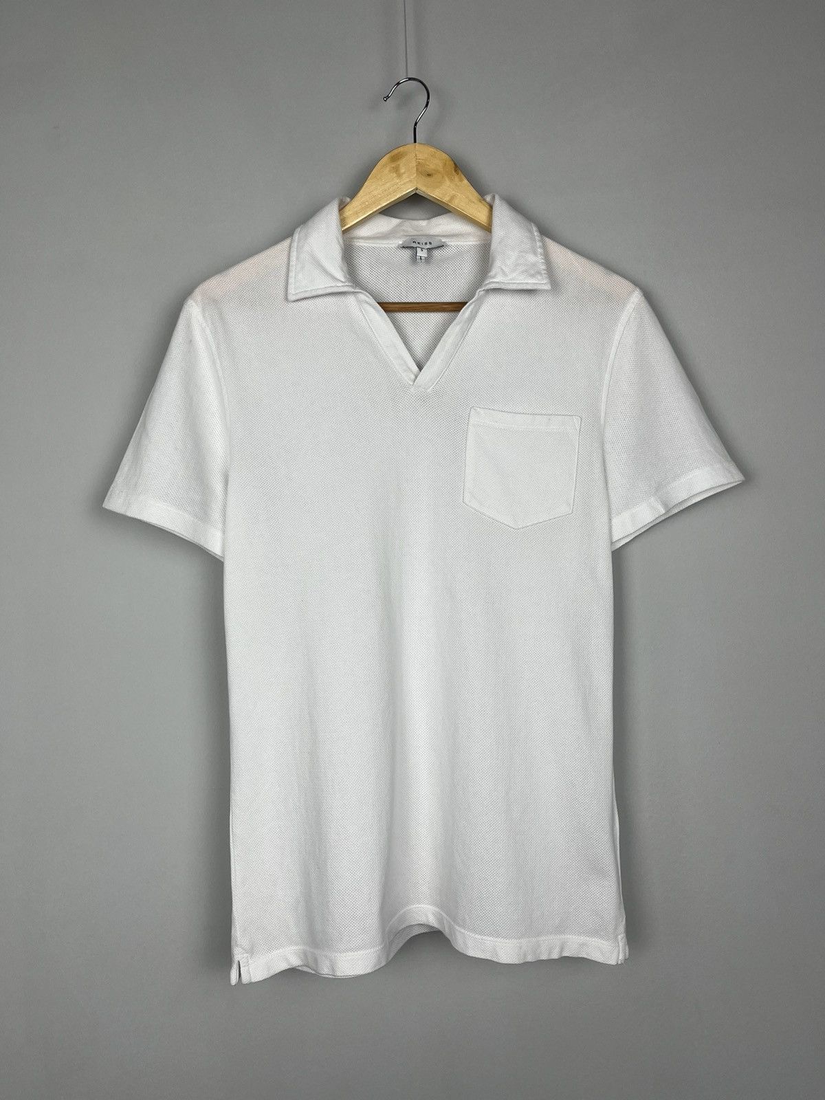 Reiss Reiss Owen Airtech Open Collar Luxury Polo Tee Shirt Size US S / EU 44-46 / 1 - 2 Thumbnail
