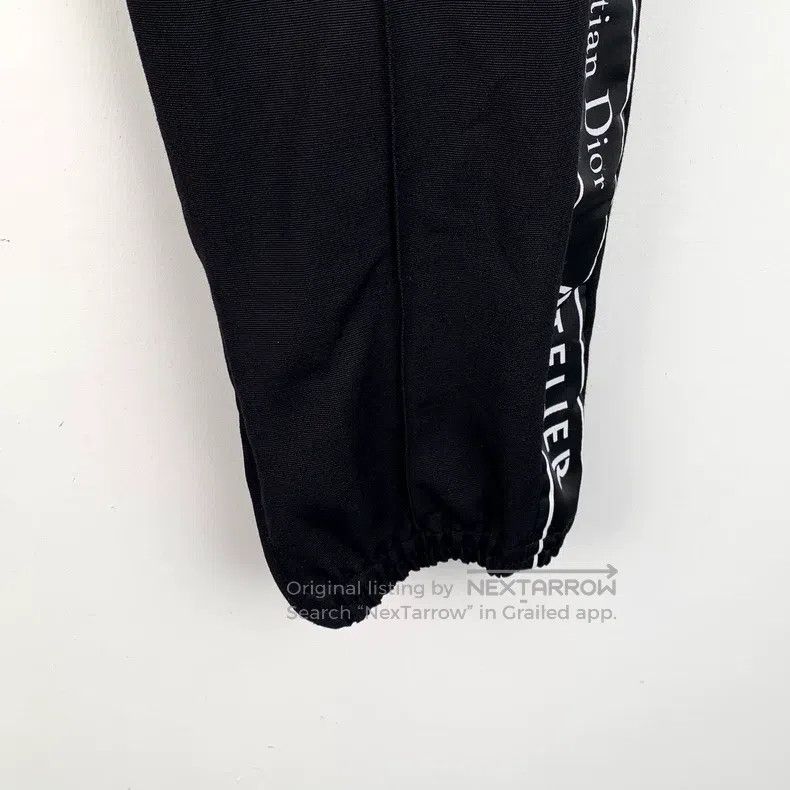 Dior Black side logo letter string label wool drawstring c