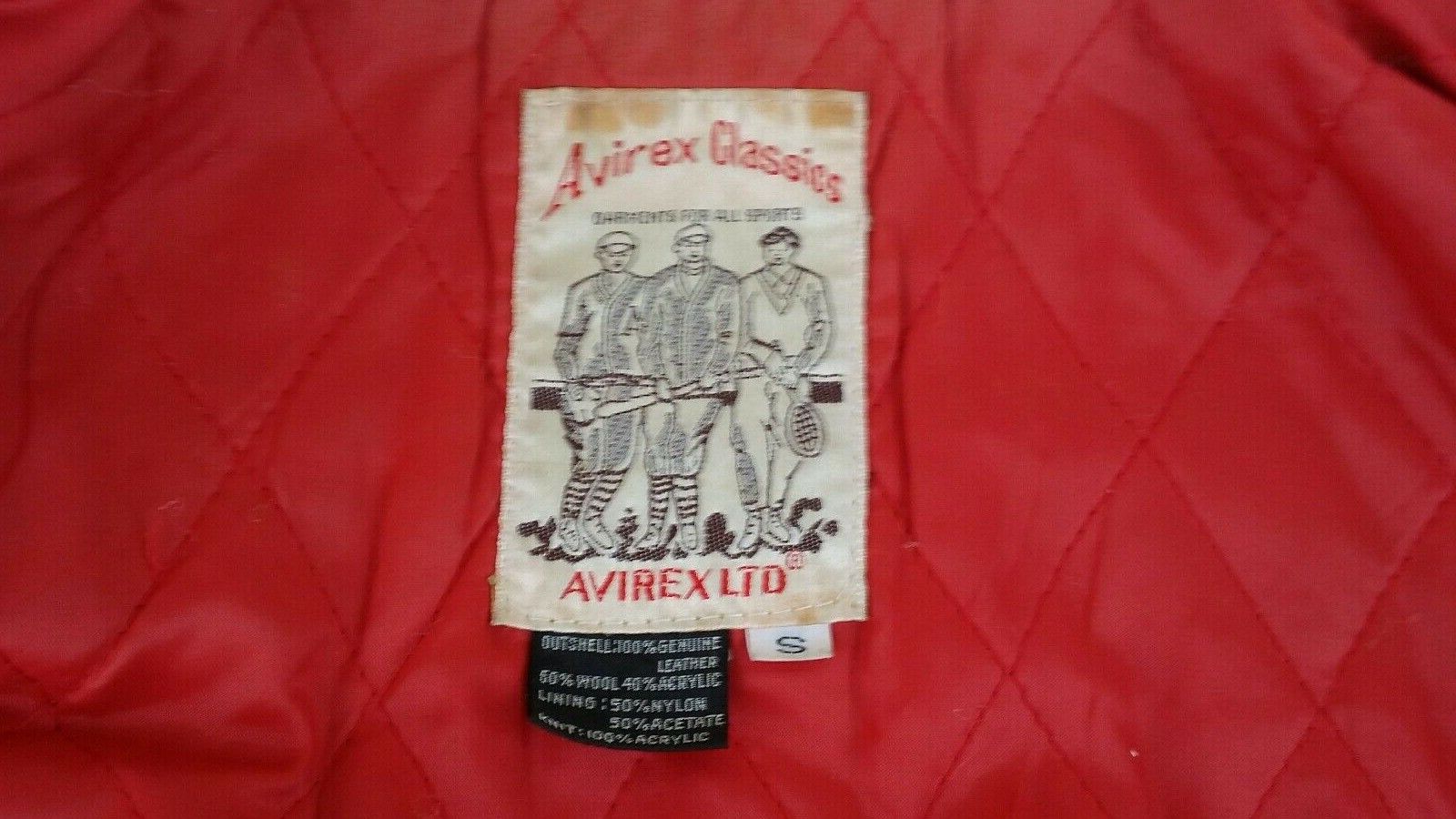 Avirex AVIREX leather jacket wool vintage 90s hip hop 1990s size S Size US S / EU 44-46 / 1 - 7 Thumbnail