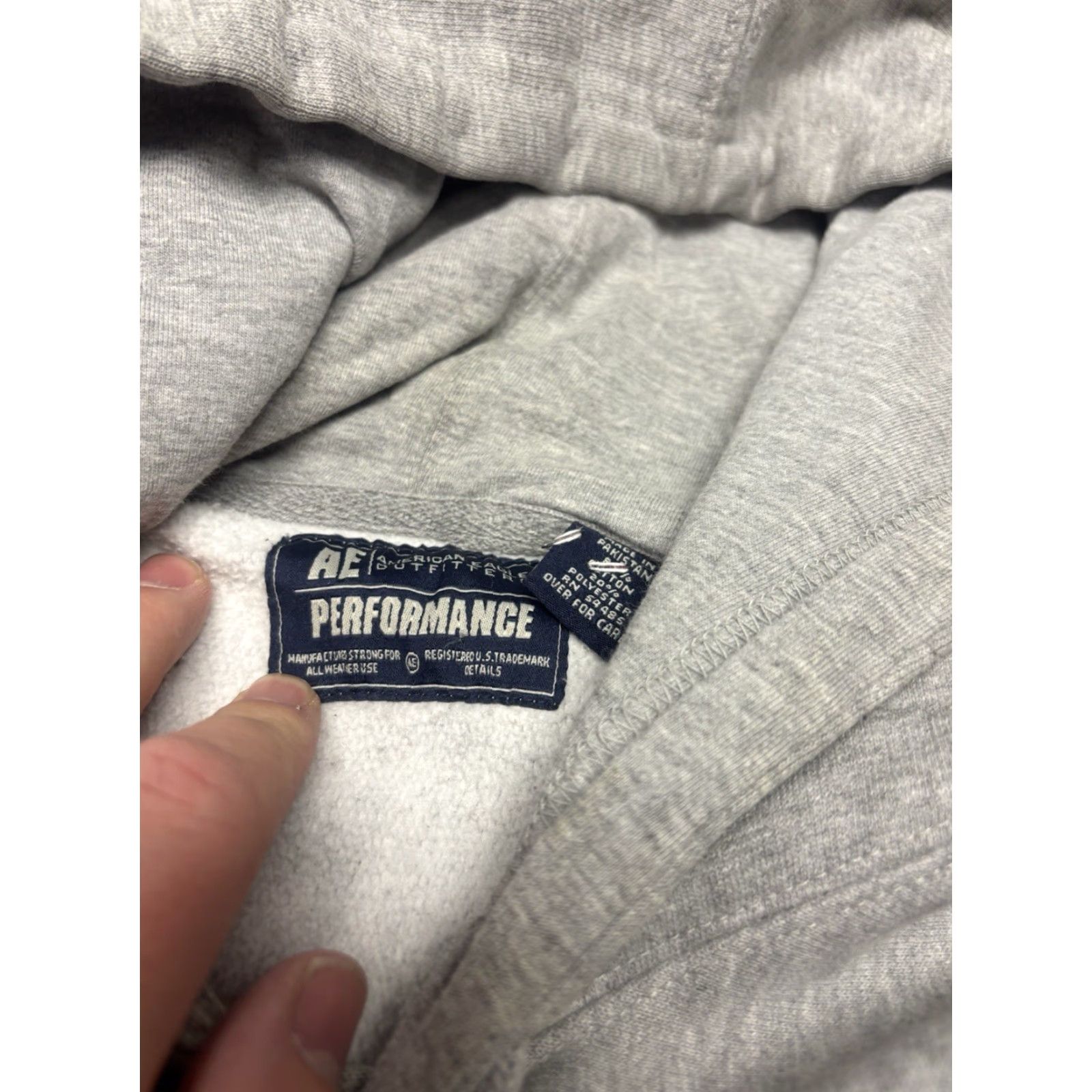 American Eagle Outfitters VINTAGE American Eagle Outfitters Hoodie Mens XL Gray Cotton Embroidered Logo 90s USA Pullover Size US XL / EU 56 / 4 - 2 Thumbnail