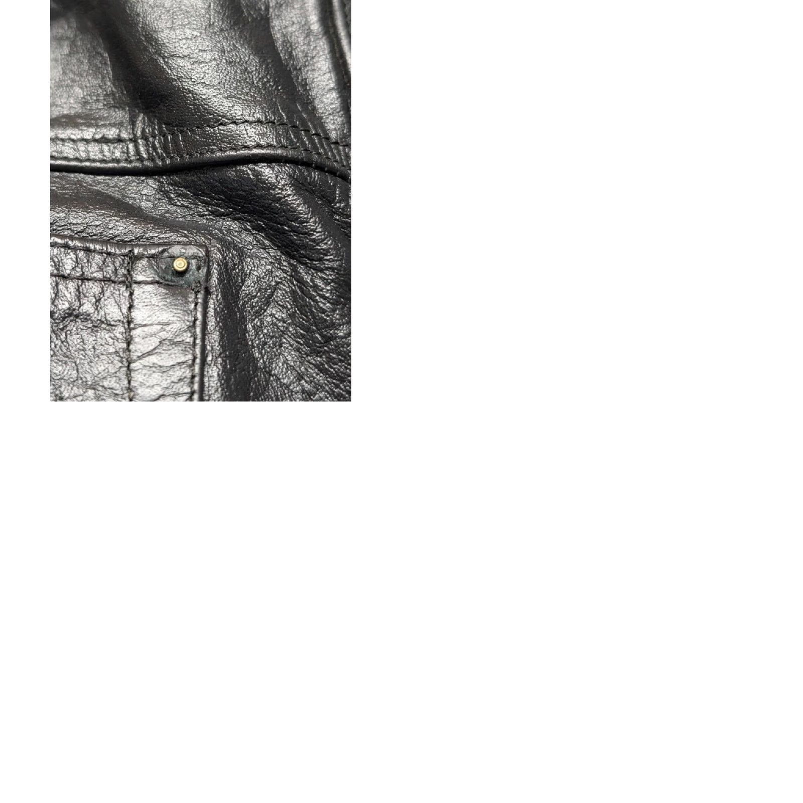 Vintage VINTAGE Jamin Leather Motorcycle Pants 28x32 Black Cowhide Leather Jeans Mens Jeans 90s Size US 28 / EU 44 - 9 Thumbnail