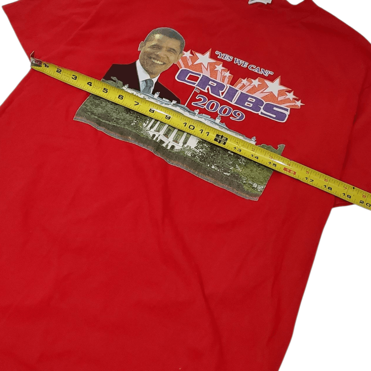 Vintage 2009 Barrack Obama Cribs T-Shirt Size US XL / EU 56 / 4 - 5 Thumbnail