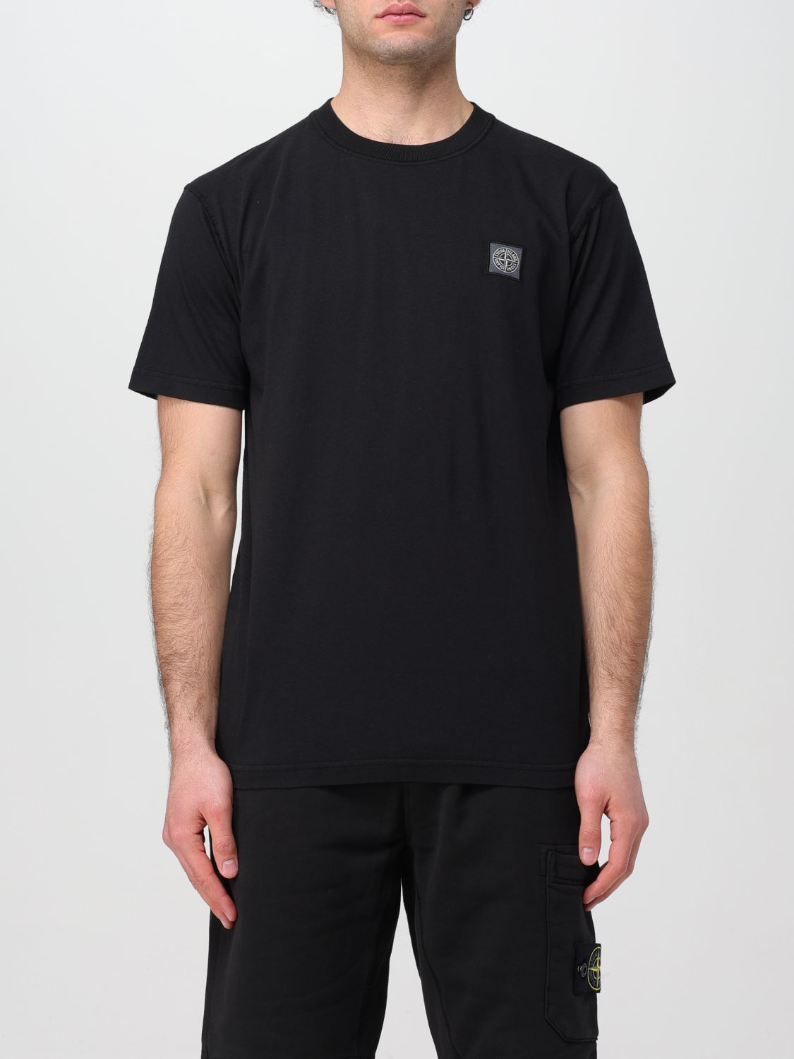 image of Stone Island T-Shirt Men Black (Size Small)