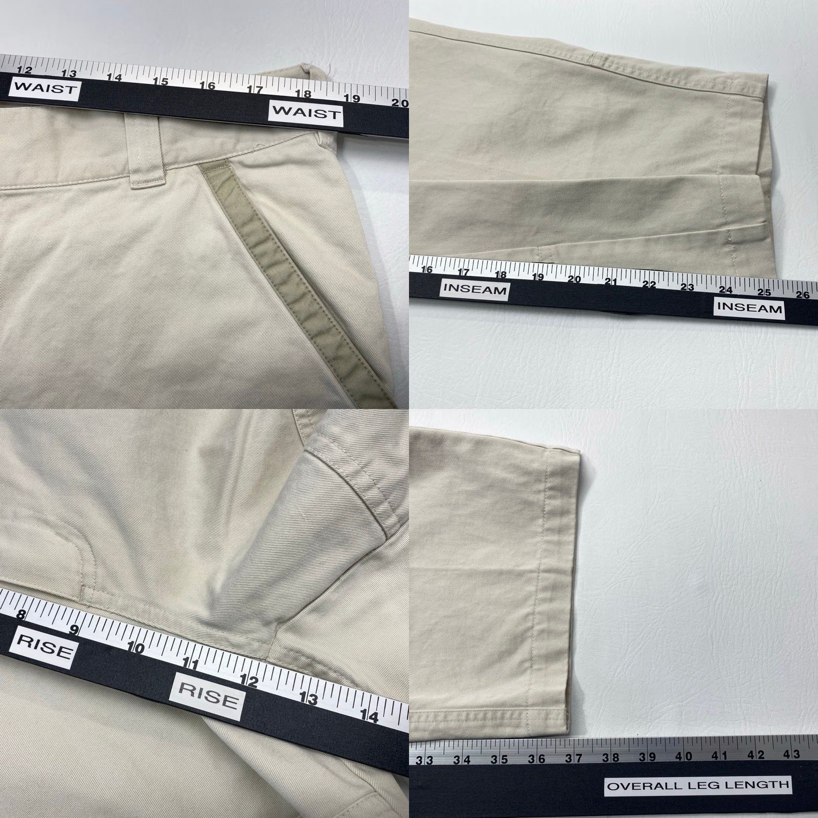 Orvis VINTAGE Orvis Mens 38x25.5 Heavy Cotton Twill Pants Trousers Khakis 8473 Tan Ivory Casual Workwear 90s Retro USA Mens Size US 38 / EU 54 - 8 Thumbnail