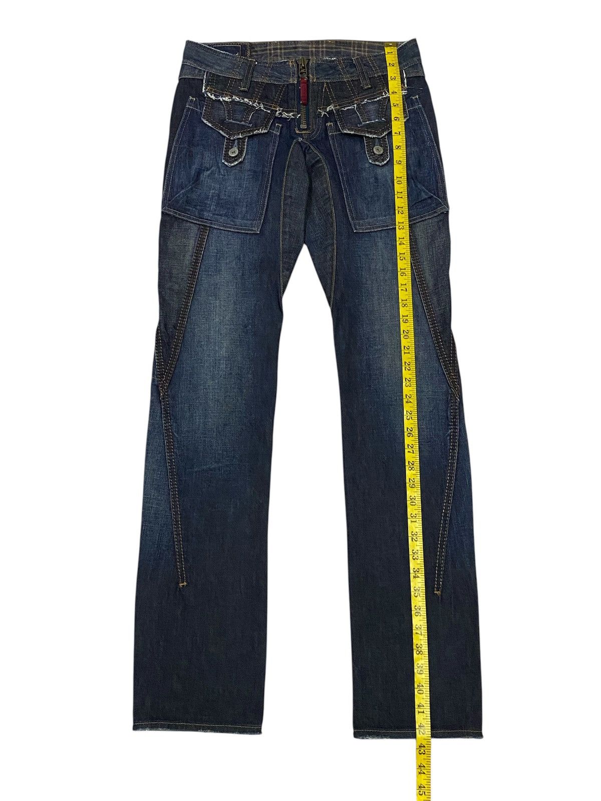 Marithe + Francois Girbaud Marithe Francois Girbaud Spiral Cut Denim Pants Size 28" / US 6 / IT 42 - 21 Thumbnail