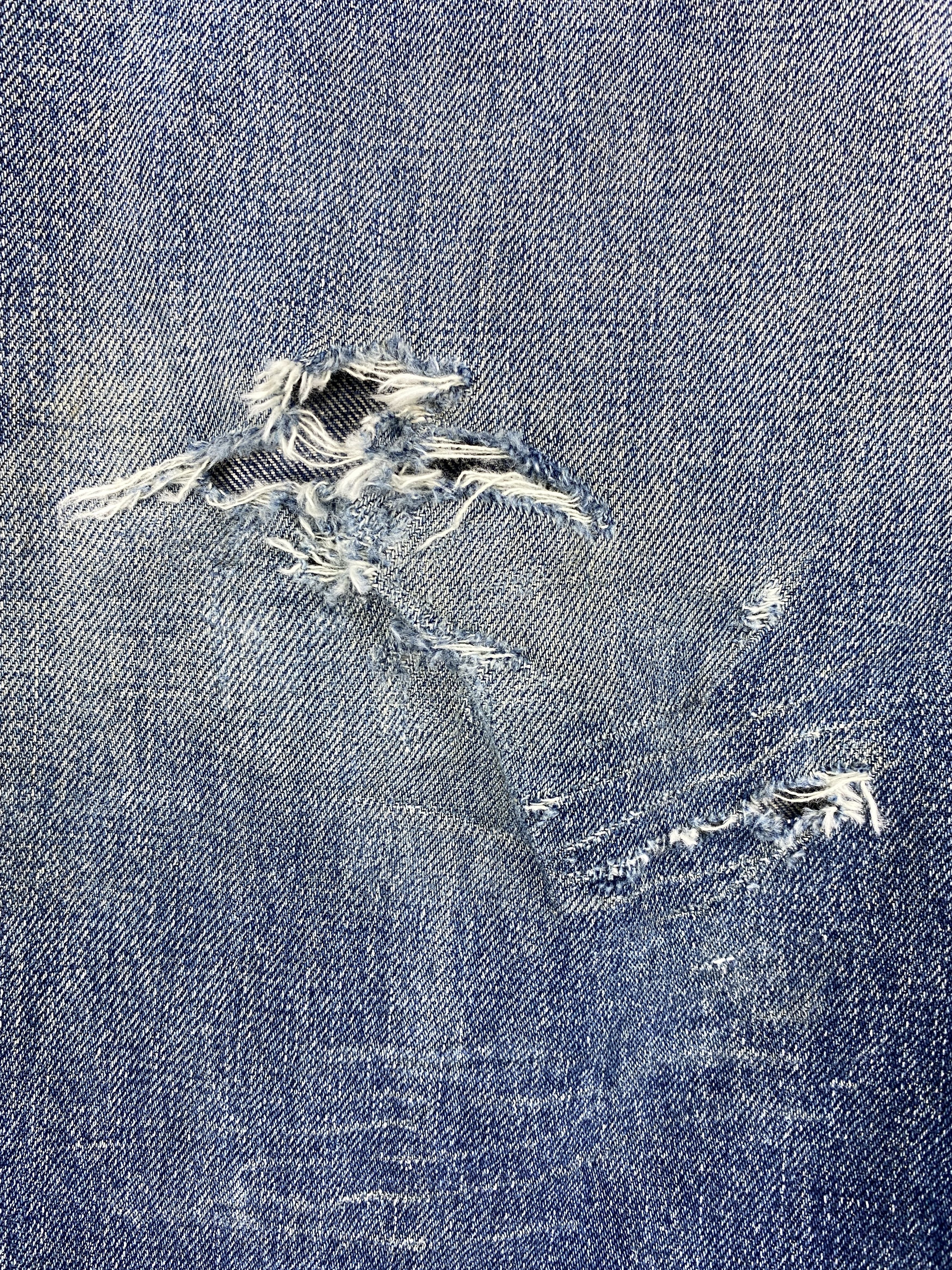 Japanese Brand Redline Distressed Blue Vintage Bartack 36x28.5 Denim JN1338 Size US 36 / EU 52 - 10 Thumbnail