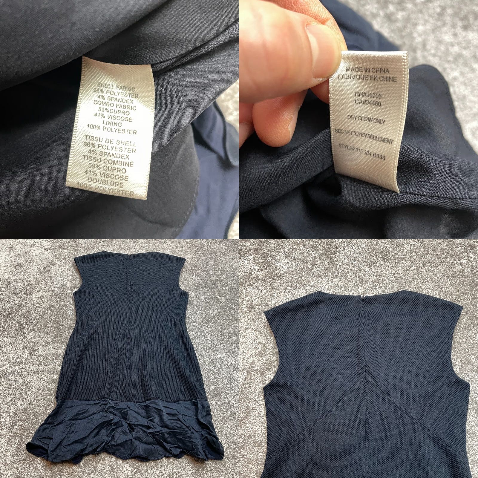 Rebecca Taylor Rebecca Taylor Shift Dress Womens 12 Navy Blue Sleeveless Midi Solid Colorful Fringe Size XL / US 12-14 / IT 48-50 - 8 Thumbnail