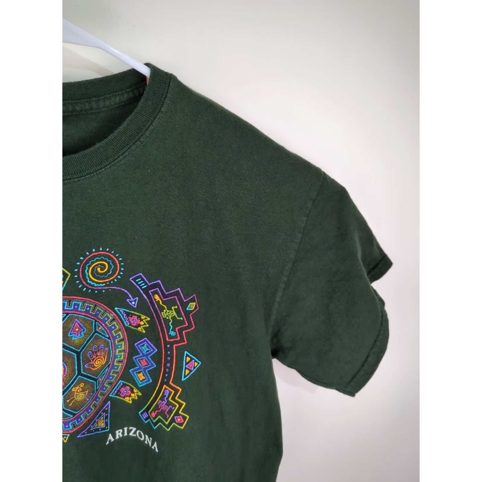 Vintage VINTAGE Arizona T Shirt Sportex Shirt Adult Large Green Crew Neck Short Sleeve Art USA Music 1990s Mens Size US L / EU 52-54 / 3 - 5 Thumbnail