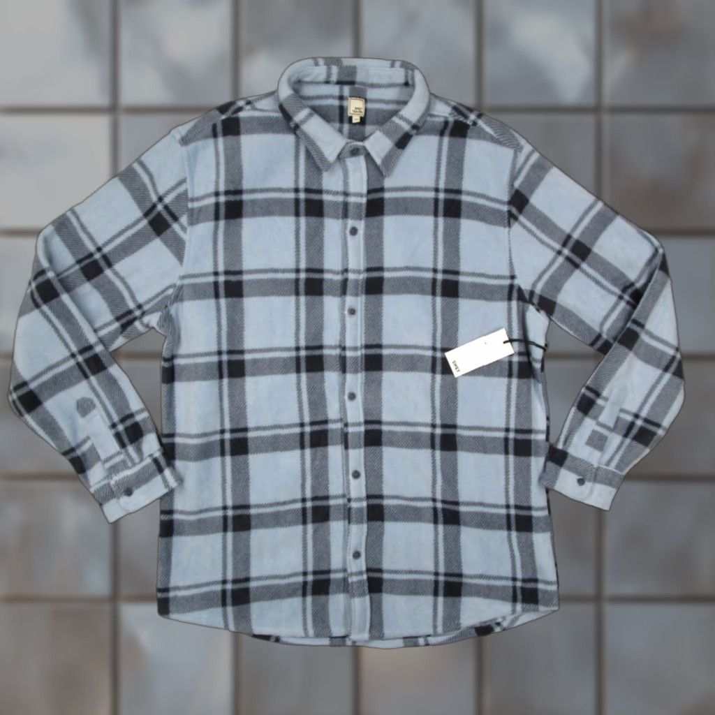 Vintage Swet Tailor Shirt Mens 2XL XXL Travel Blue Fleece Flannel Button Up Long Sleeve Size US XXL / EU 58 / 5 - 1 Thumbnail