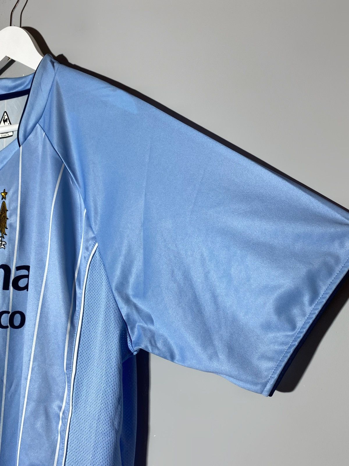 Le Coq Sportif Manchester City 2007/08 Le Coq Sportif Soccer Jersey Size US XL / EU 56 / 4 - 10 Thumbnail