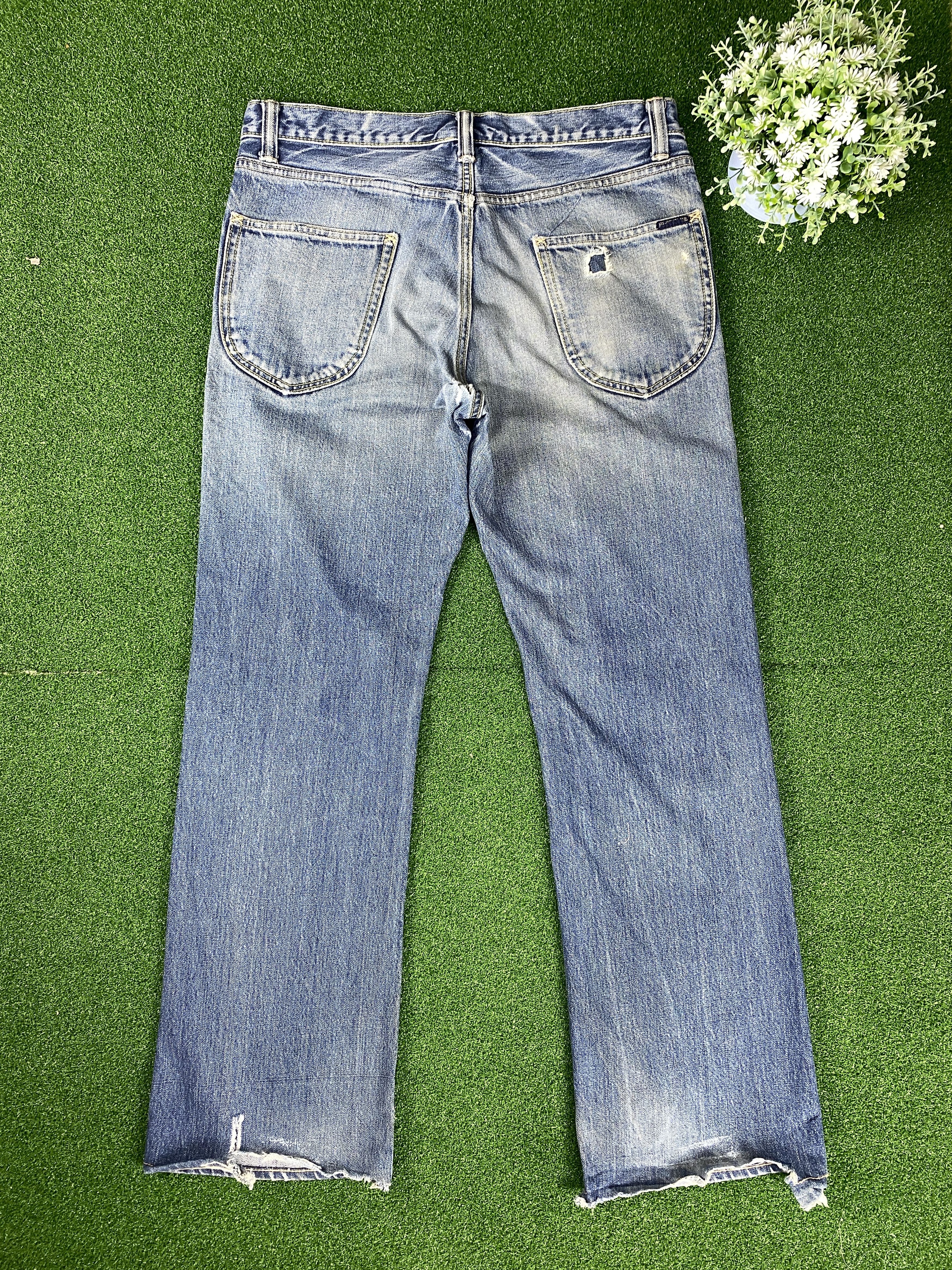 Japanese Brand Vintage Japanese Brand Distressed Faded Blue Jeans CP0065 Size US 34 / EU 50 - 8 Thumbnail