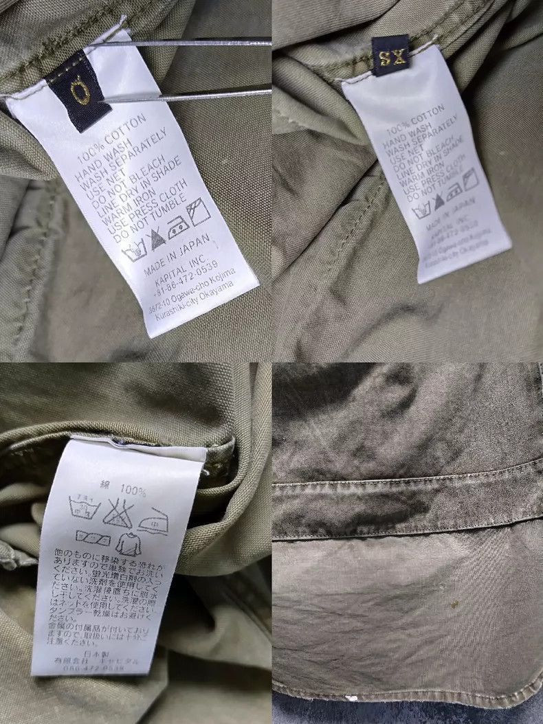 Kapital KAPITAL Vintage Military Washed Jacket Size US XXS / EU 40 - 4 Thumbnail