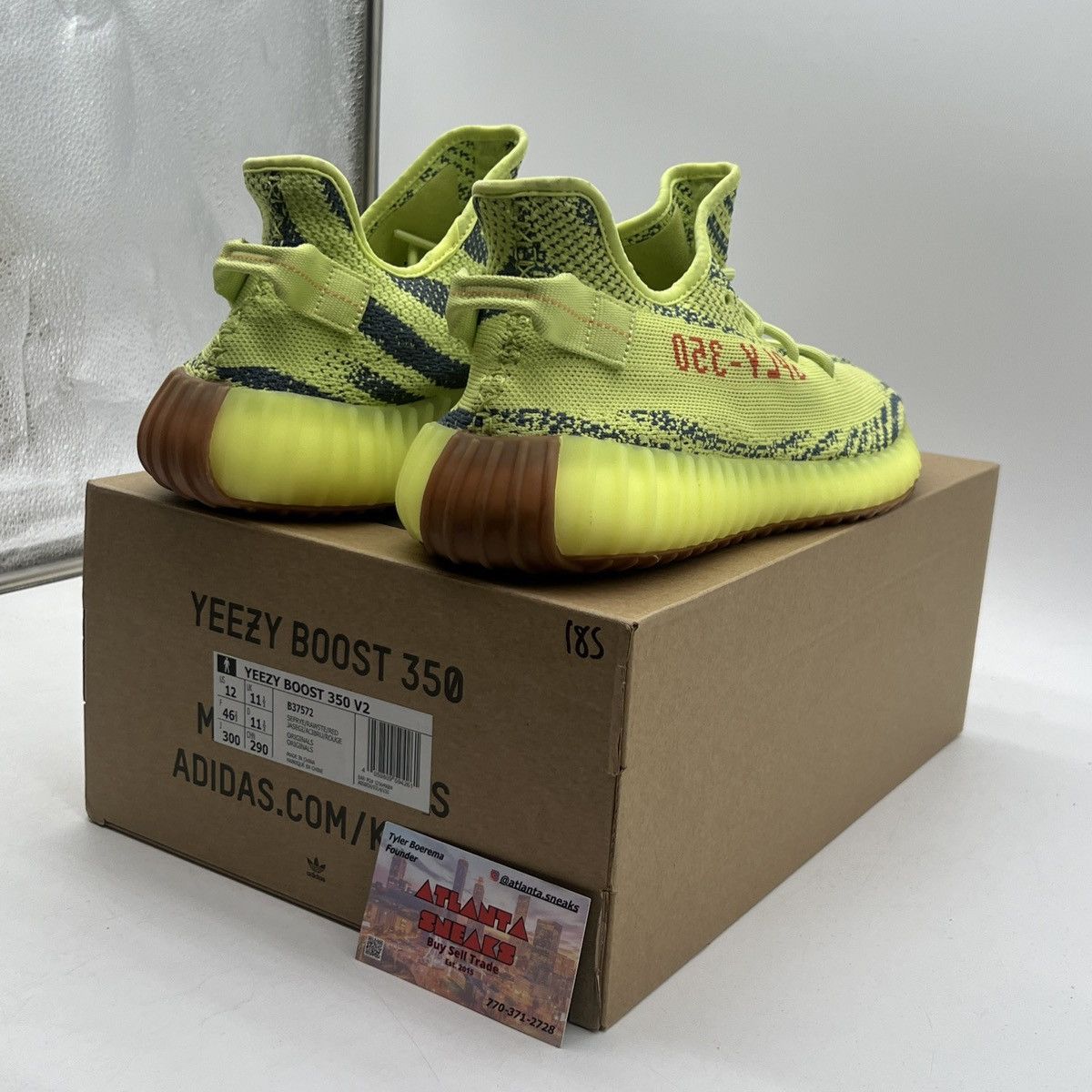Adidas Yeezy boost 350 semi frozen yellow Size US 12 / EU 45 - 5 Thumbnail