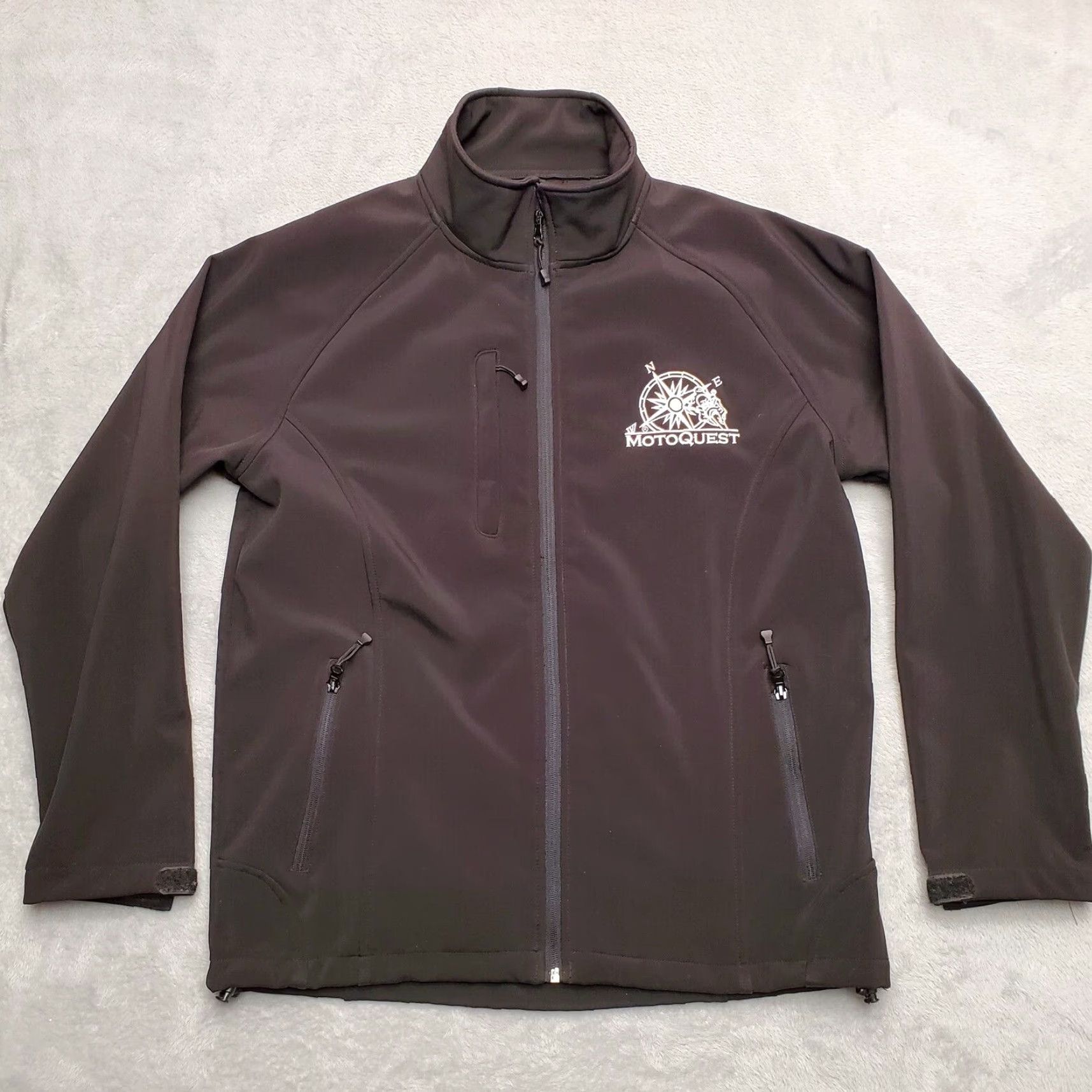 Vintage Vos Motoquest Jacket Mens M Black Performance Stretch Soft Shell Motorcycle Size US M / EU 48-50 / 2 - 2 Thumbnail