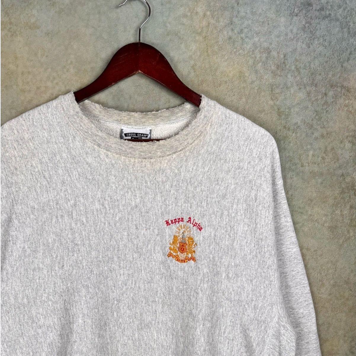 Lee × Vintage VTG 90s Kappa Delta Crewneck Sweatshirt XL Gray Heavyweight Size US XL / EU 56 / 4 - 4 Thumbnail