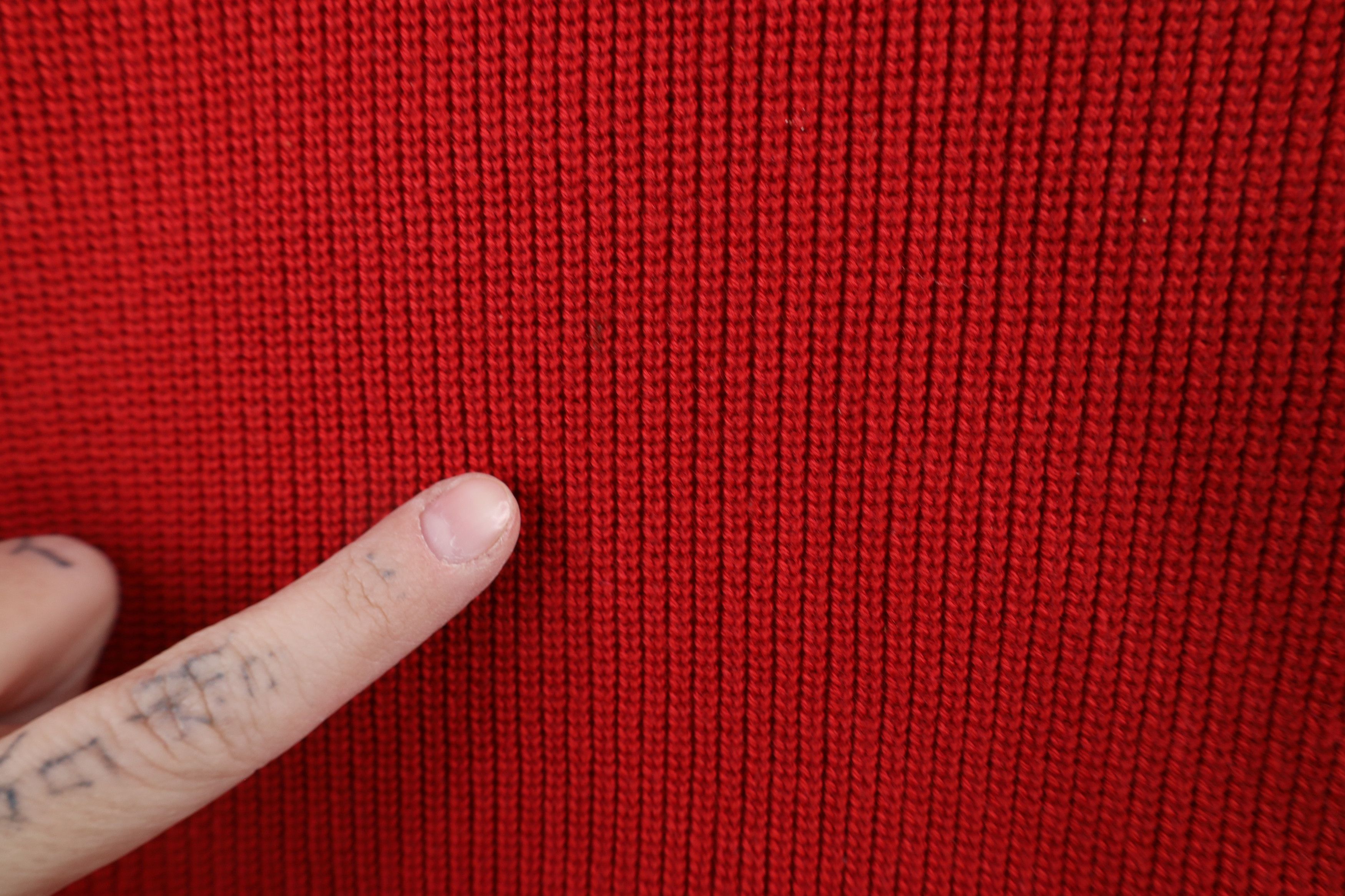 Tommy Hilfiger × Vintage Vintage 90s Tommy Hilfiger Ribbed Knit Sweater Vest Red Size US XL / EU 56 / 4 - 5 Thumbnail