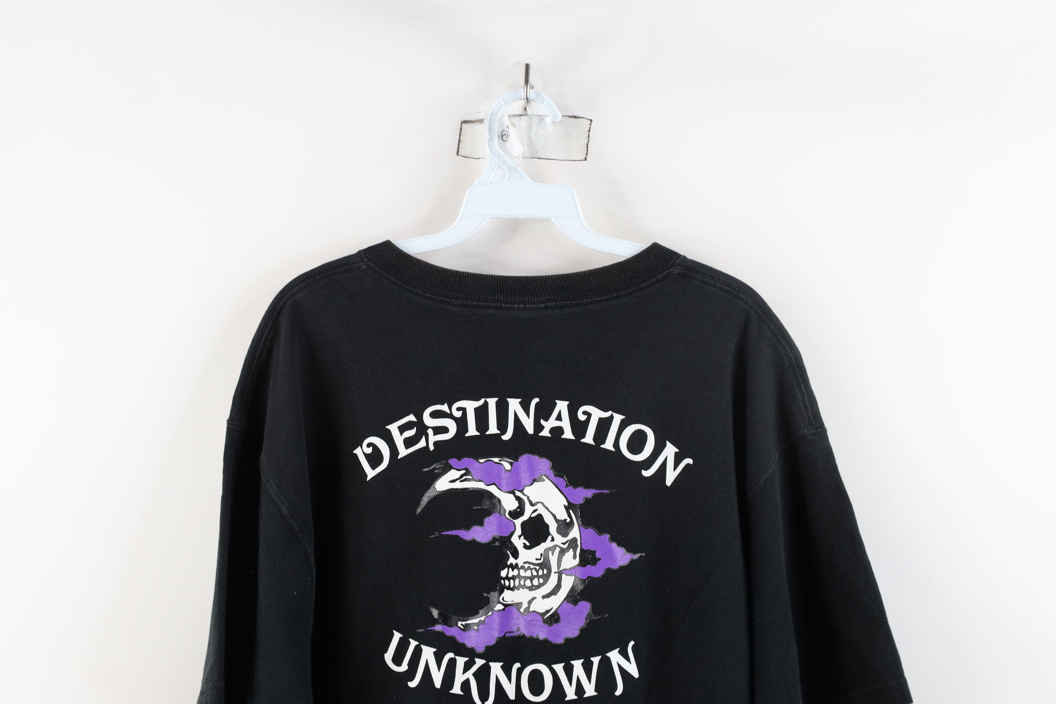 Vintage Vintage 90s Streetwear Biker Gazette Moon Motorcycle T-Shirt Size US XXL / EU 58 / 5 - 13 Thumbnail