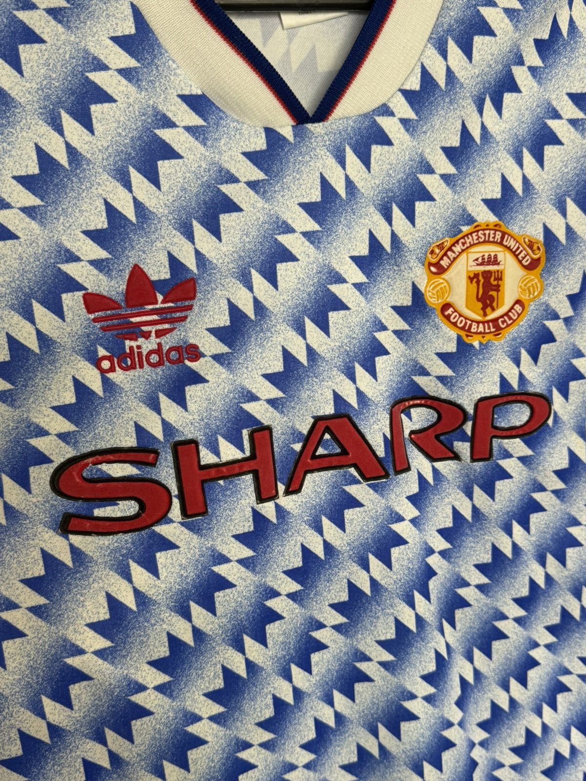 Adidas Vintage Manchester United 90/92 Away Football Jersey T-Shirt Size US M / EU 48-50 / 2 - 3 Thumbnail
