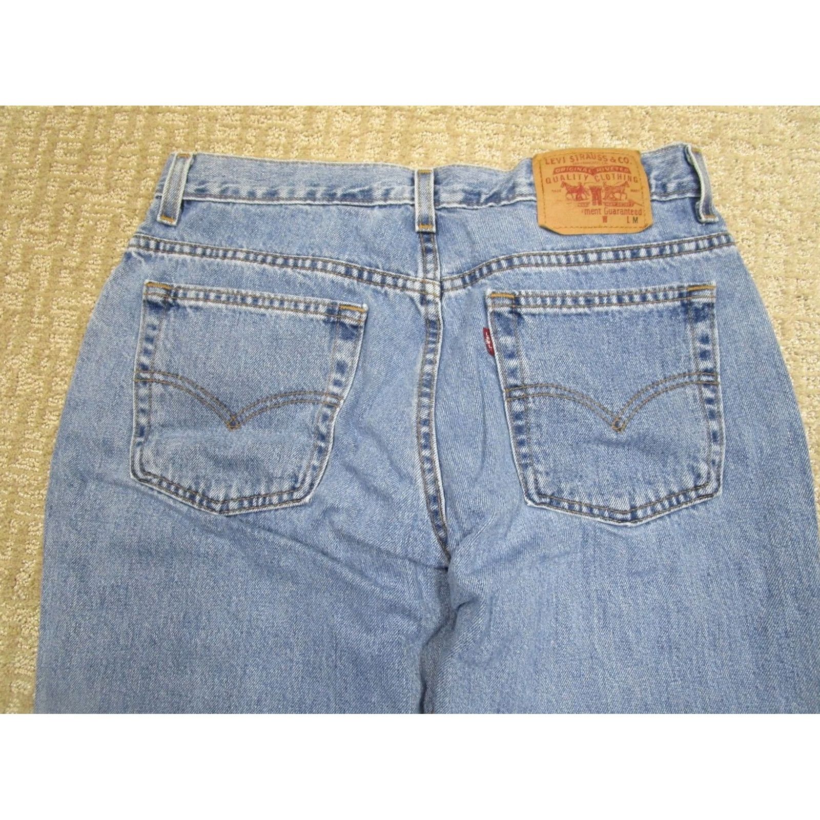 Levi's VINTAGE Levi's Jeans Women 12 Blue Mid Rise Bootcut Pant Light Wash USA 515 Mens? Size 34" / US 12 / IT 48 - 4 Thumbnail