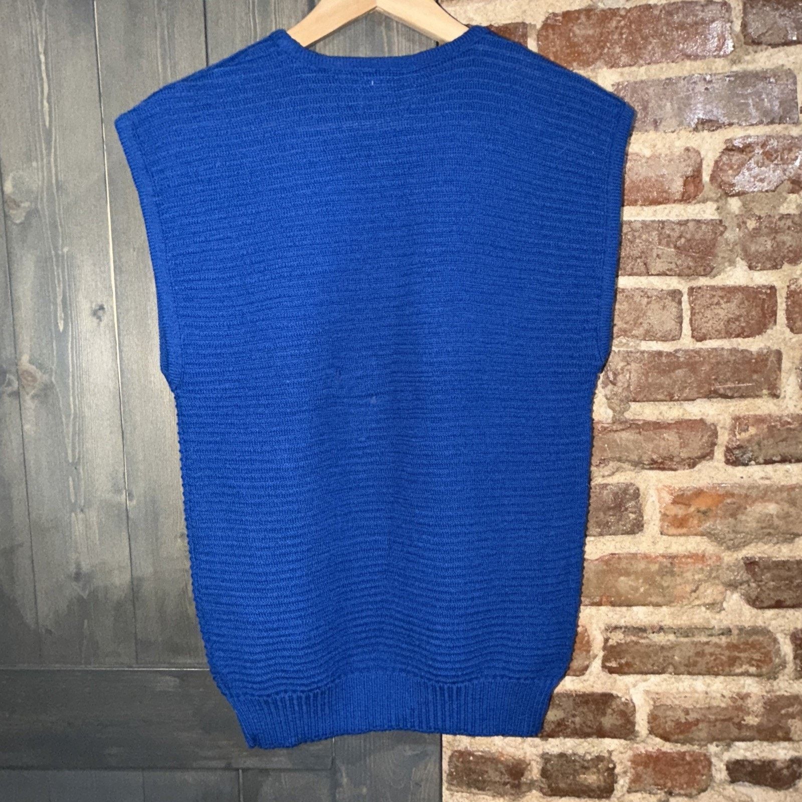 Pendleton Pendleton Vintage Men’s Virgin Wool Blue Vest Ribbed Sz S Size US S / EU 44-46 / 1 - 4 Thumbnail