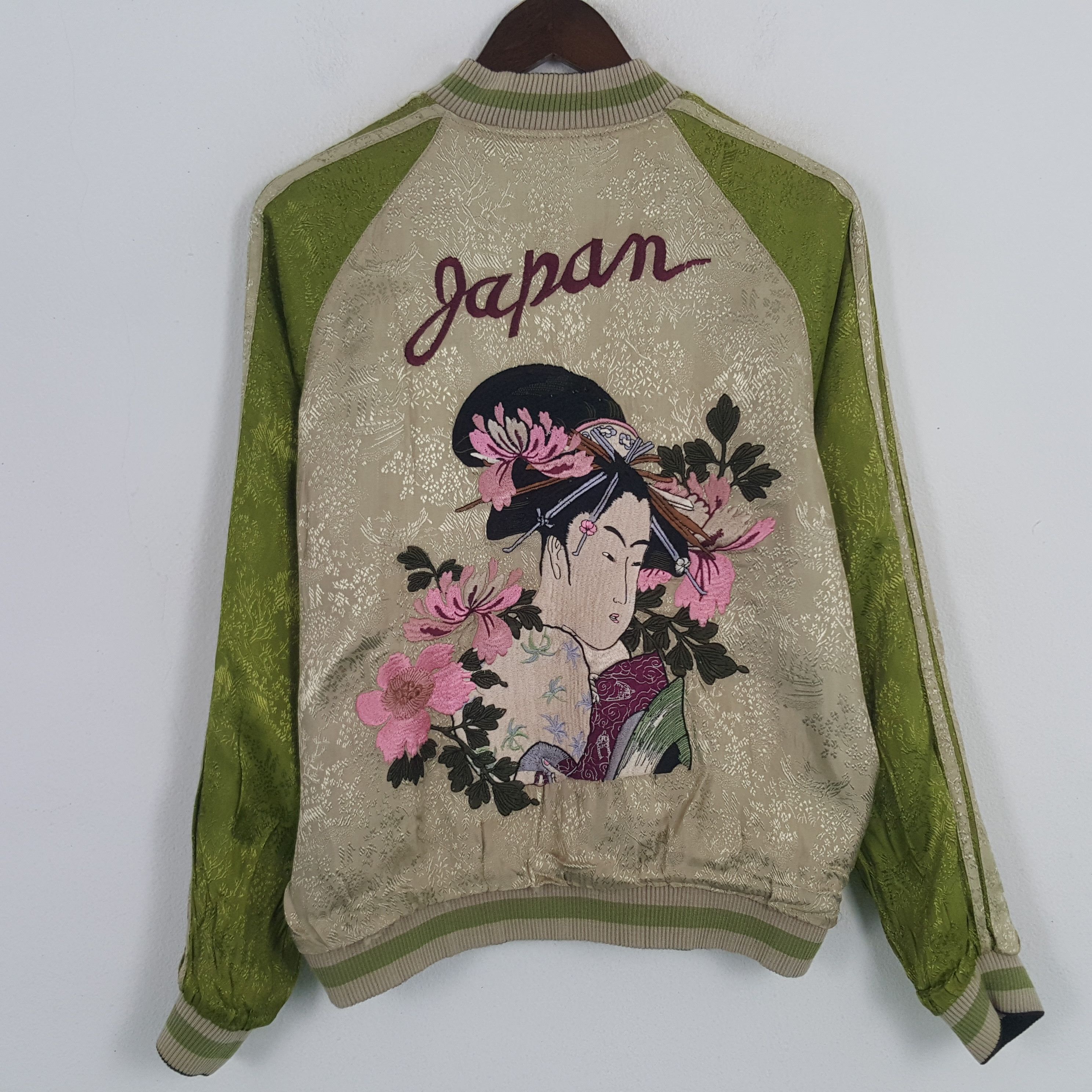 Vintage Vintage Sukajan Fish Koi Japan Reversible Zipper Jacket Size US M / EU 48-50 / 2 - 3 Thumbnail