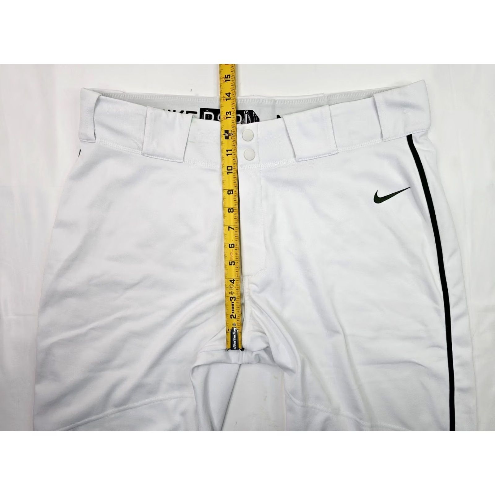 Nike VINTAGE Nike Vapor Select Baseball BSBL Straight Leg Pants Men 2XL XXL White Green Size US 39 - 4 Thumbnail