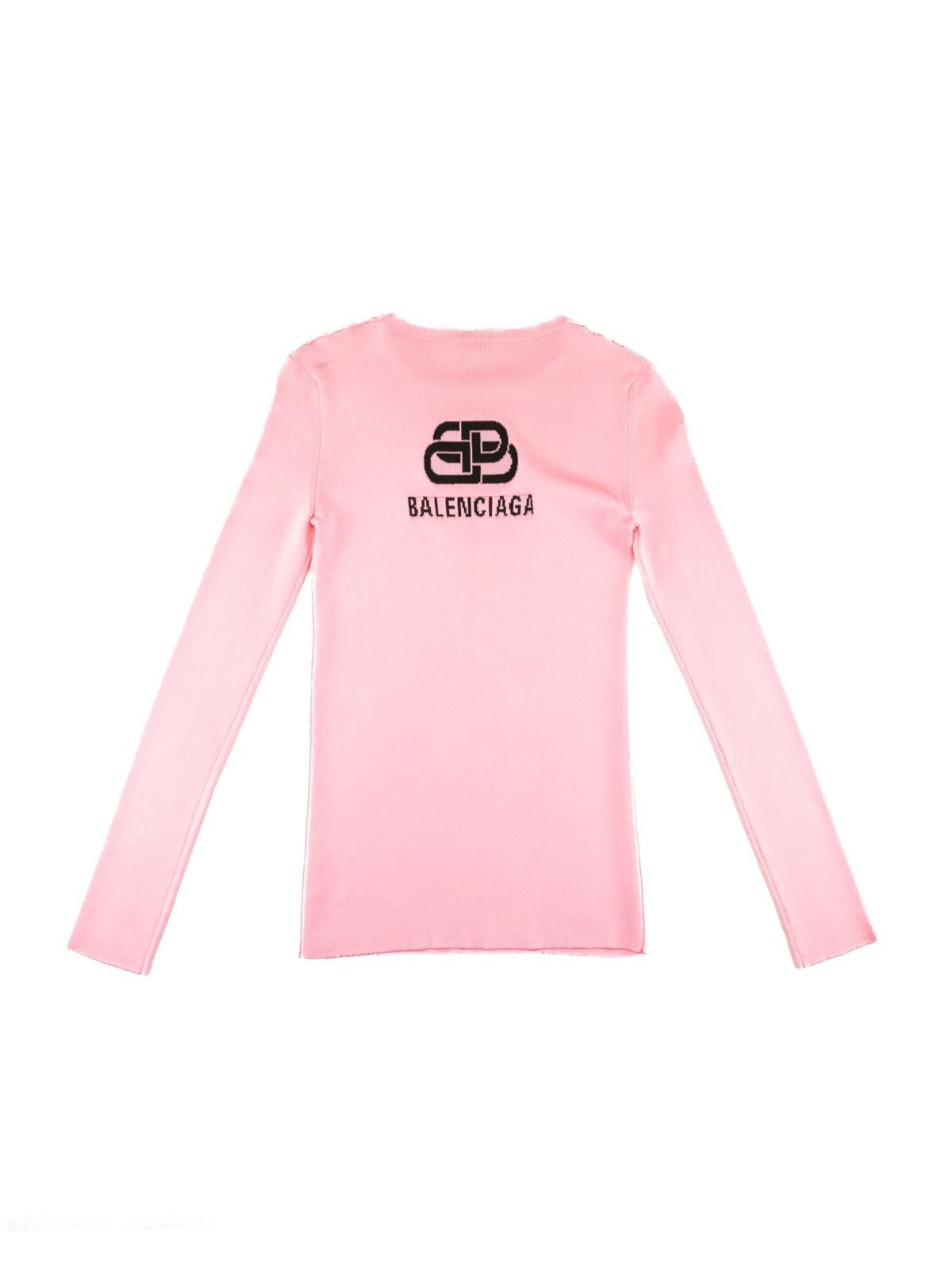 Balenciaga BB Pink Women's Long Sleeve